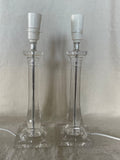 Mid Century Style Clear Lucite Lamps