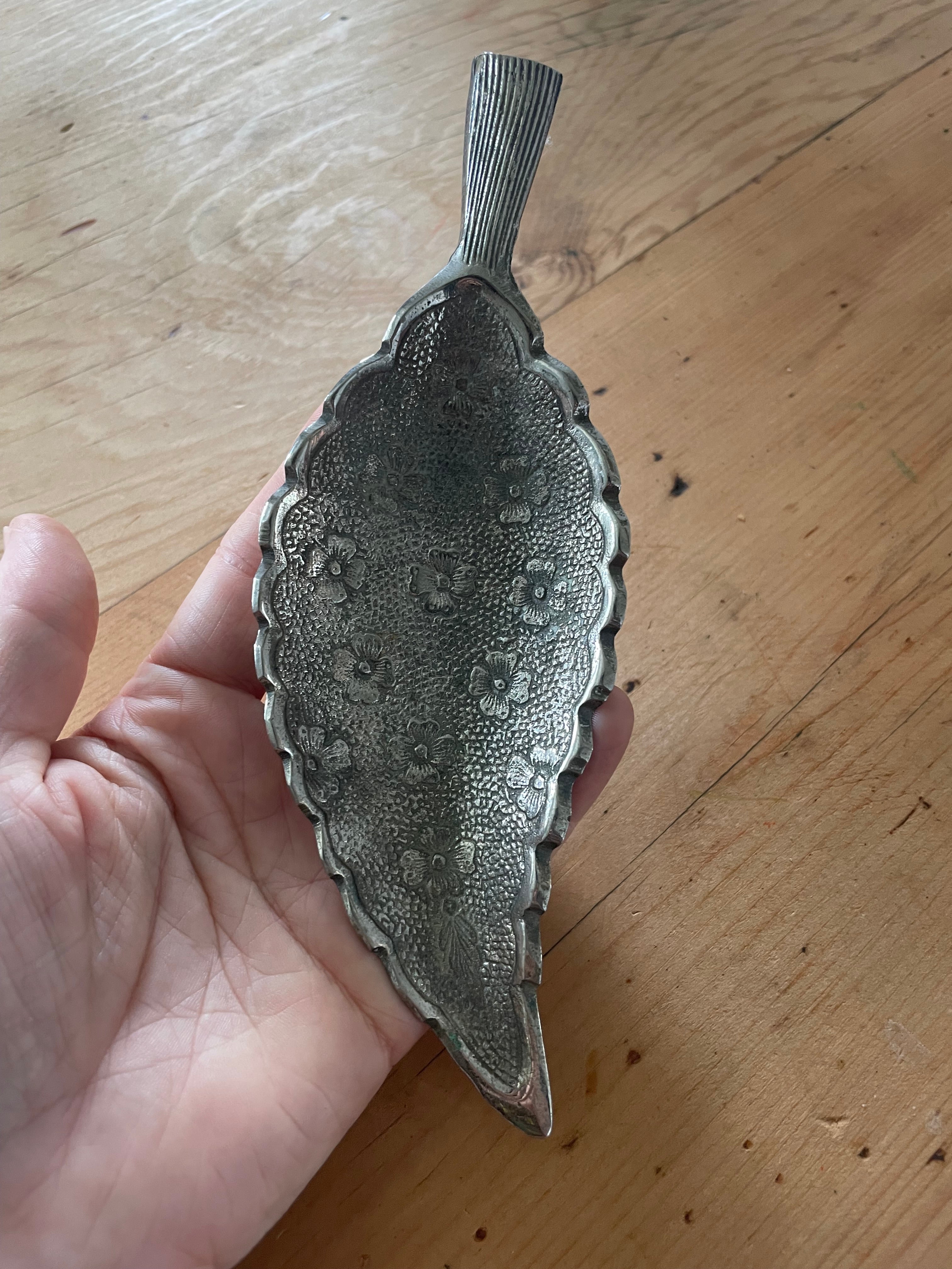 Silver Plated Leaf Tray