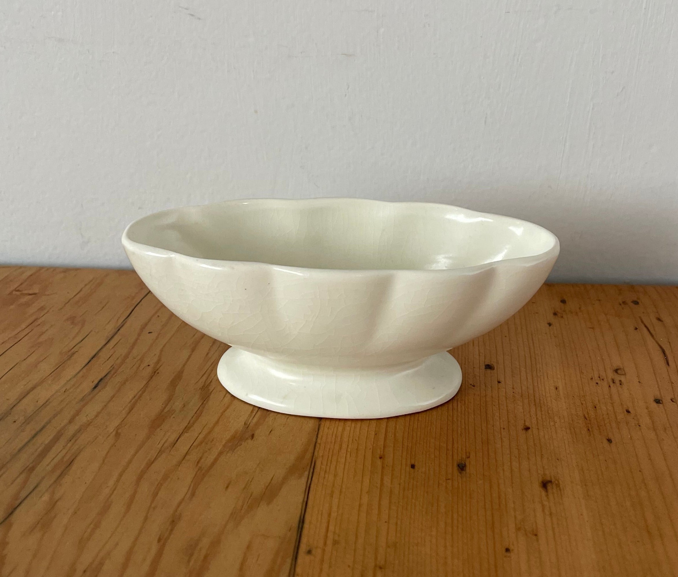 White Art Deco Beswick Vessel