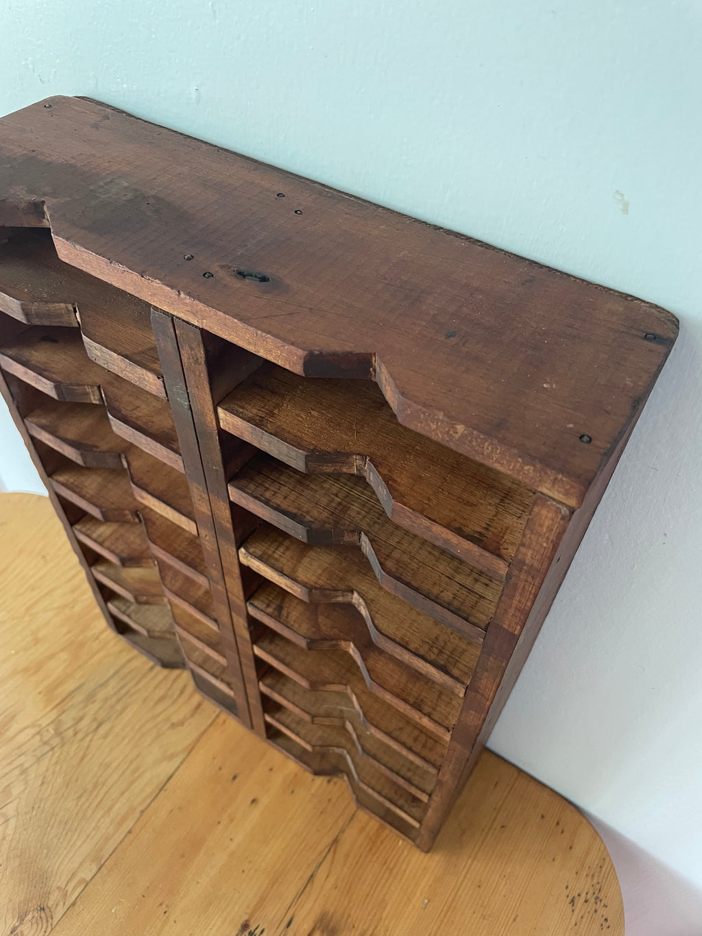 Antique Pigeon Hole Shelf
