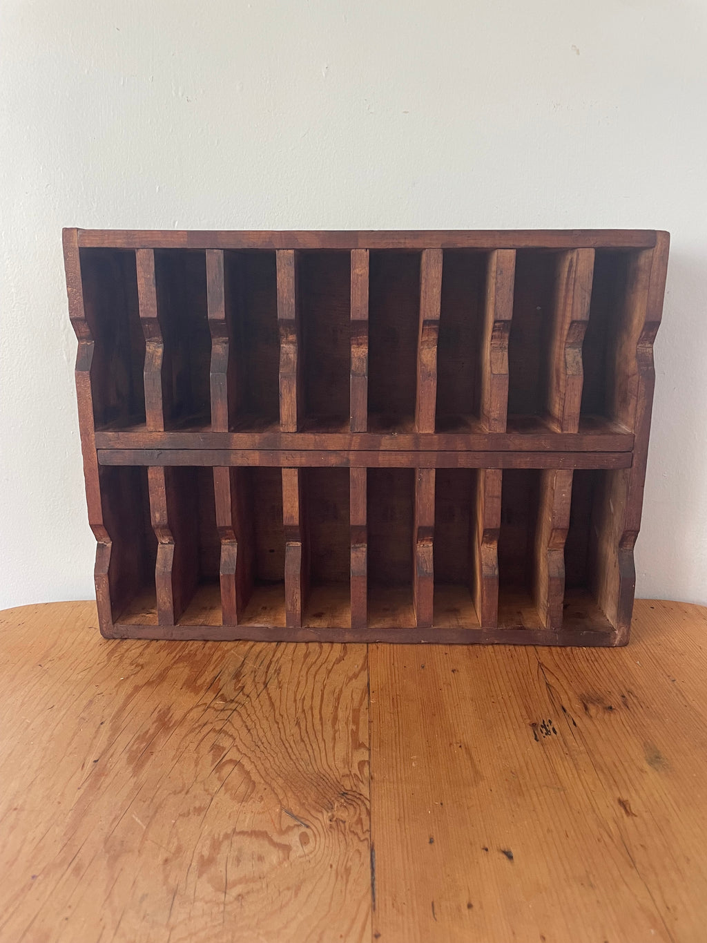Antique Pigeon Hole Shelf