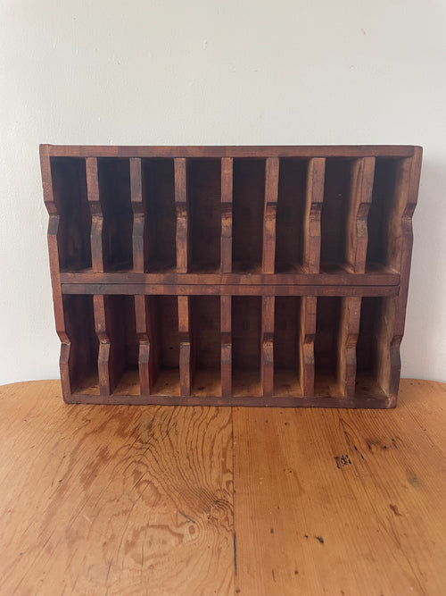 Antique Pigeon Hole Shelf