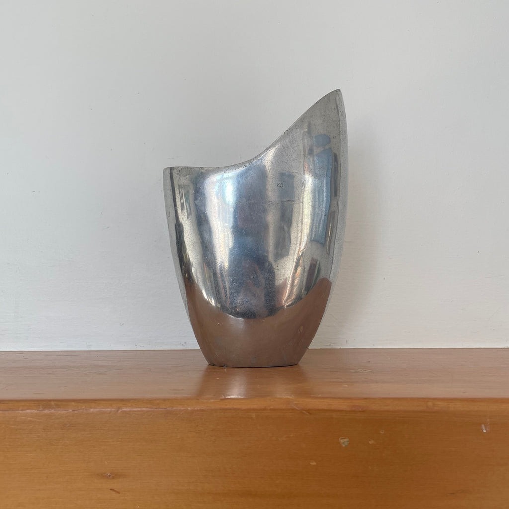 Vintage Aluminum Vase