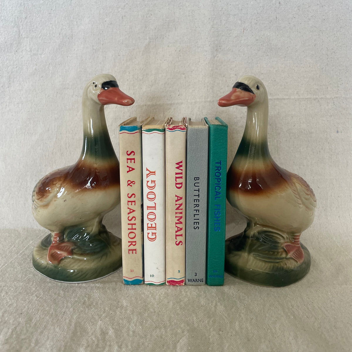 Ceramic Duck Bookends