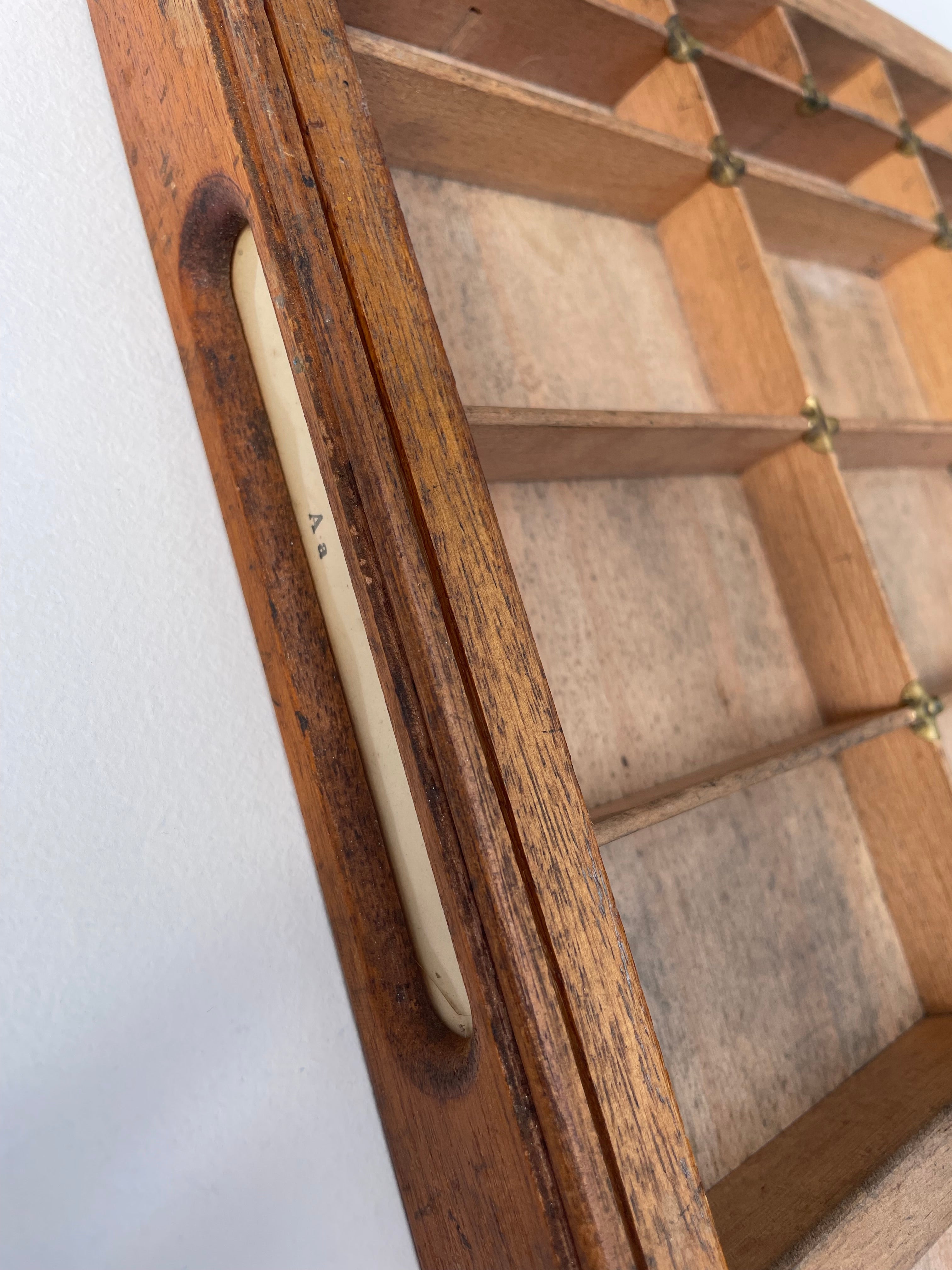Vintage Oak Printers Tray