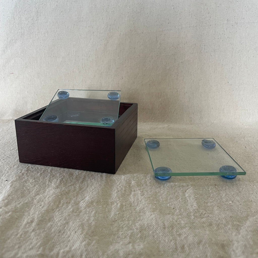 Glass Coaster Set