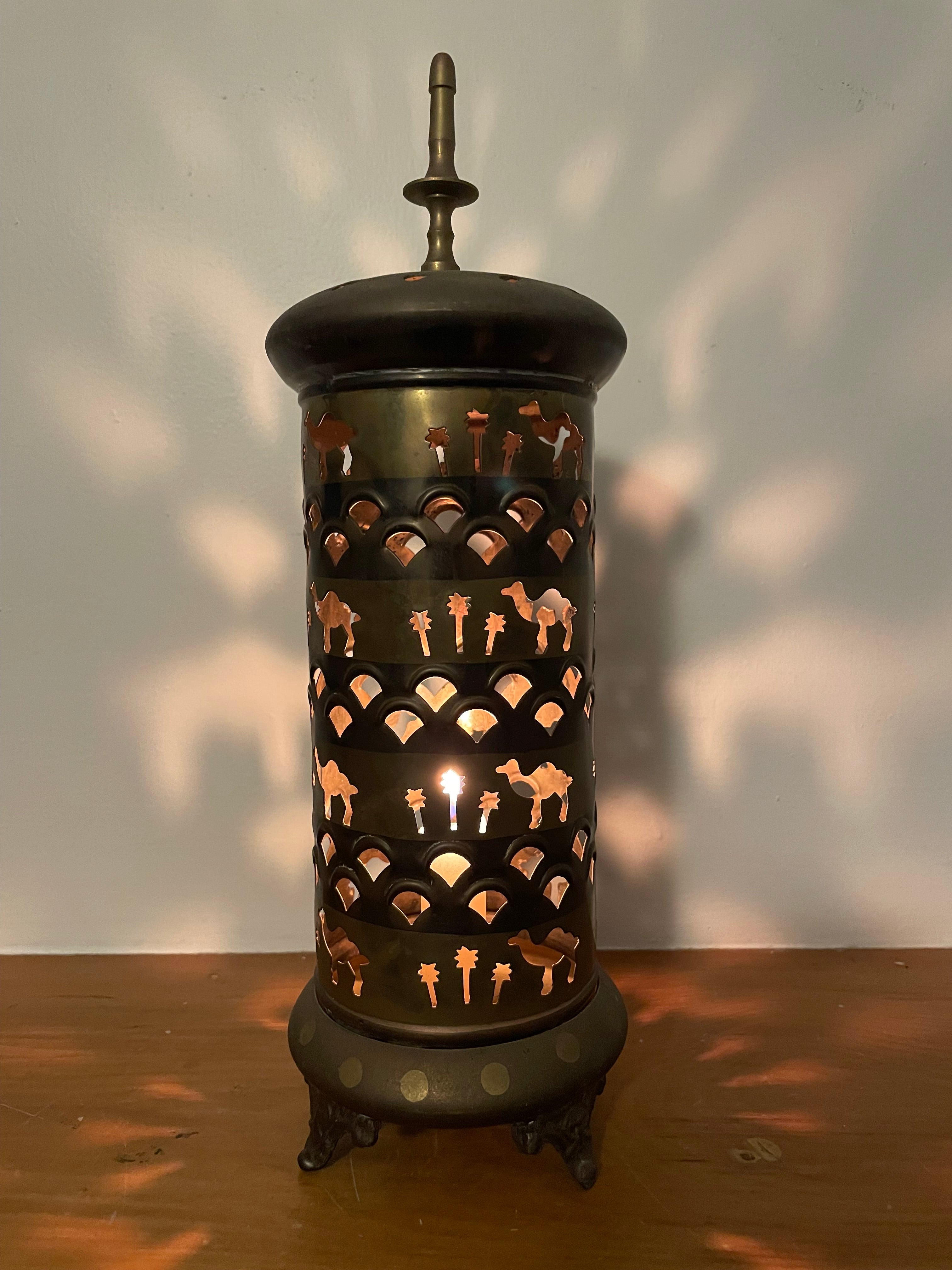 Brass Camel Lantern