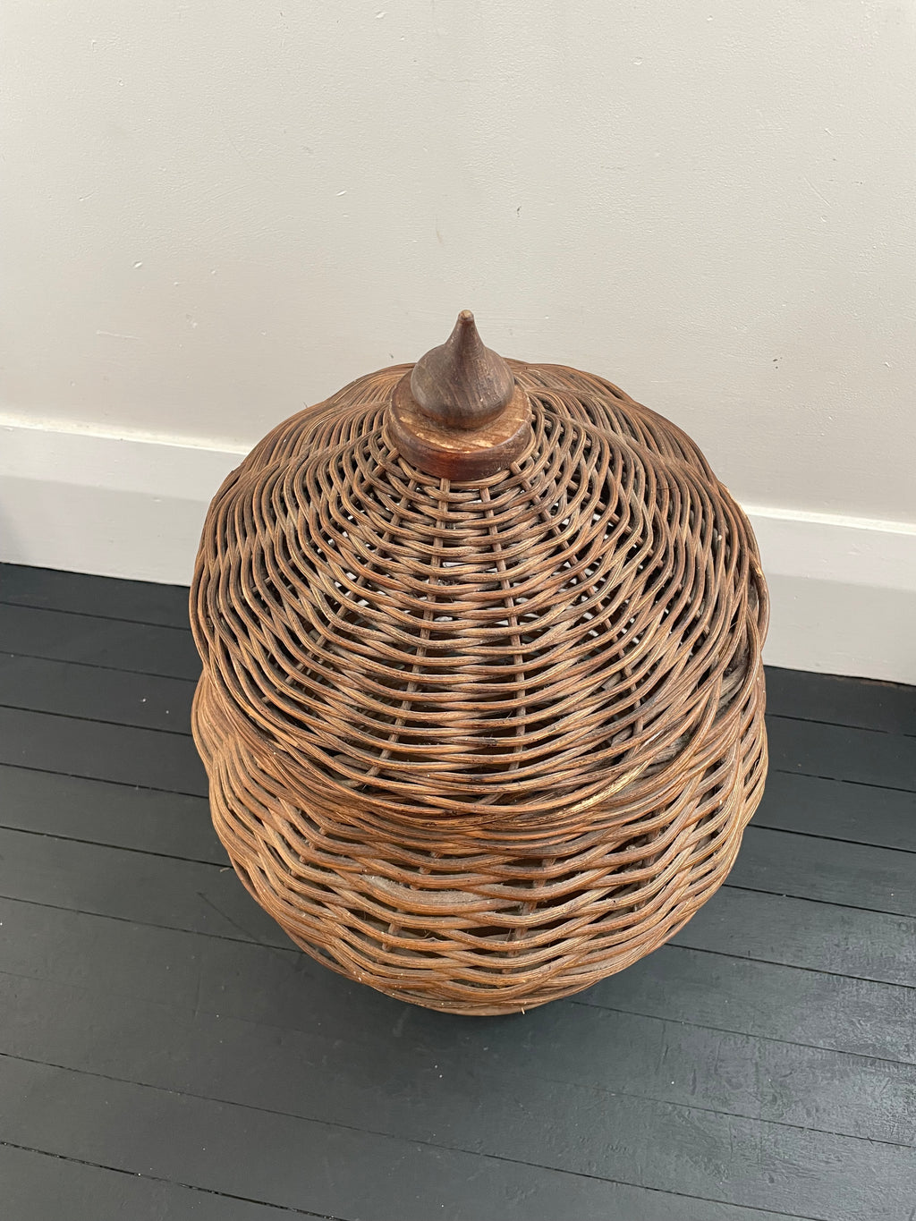 Large Cane Storage Basket
