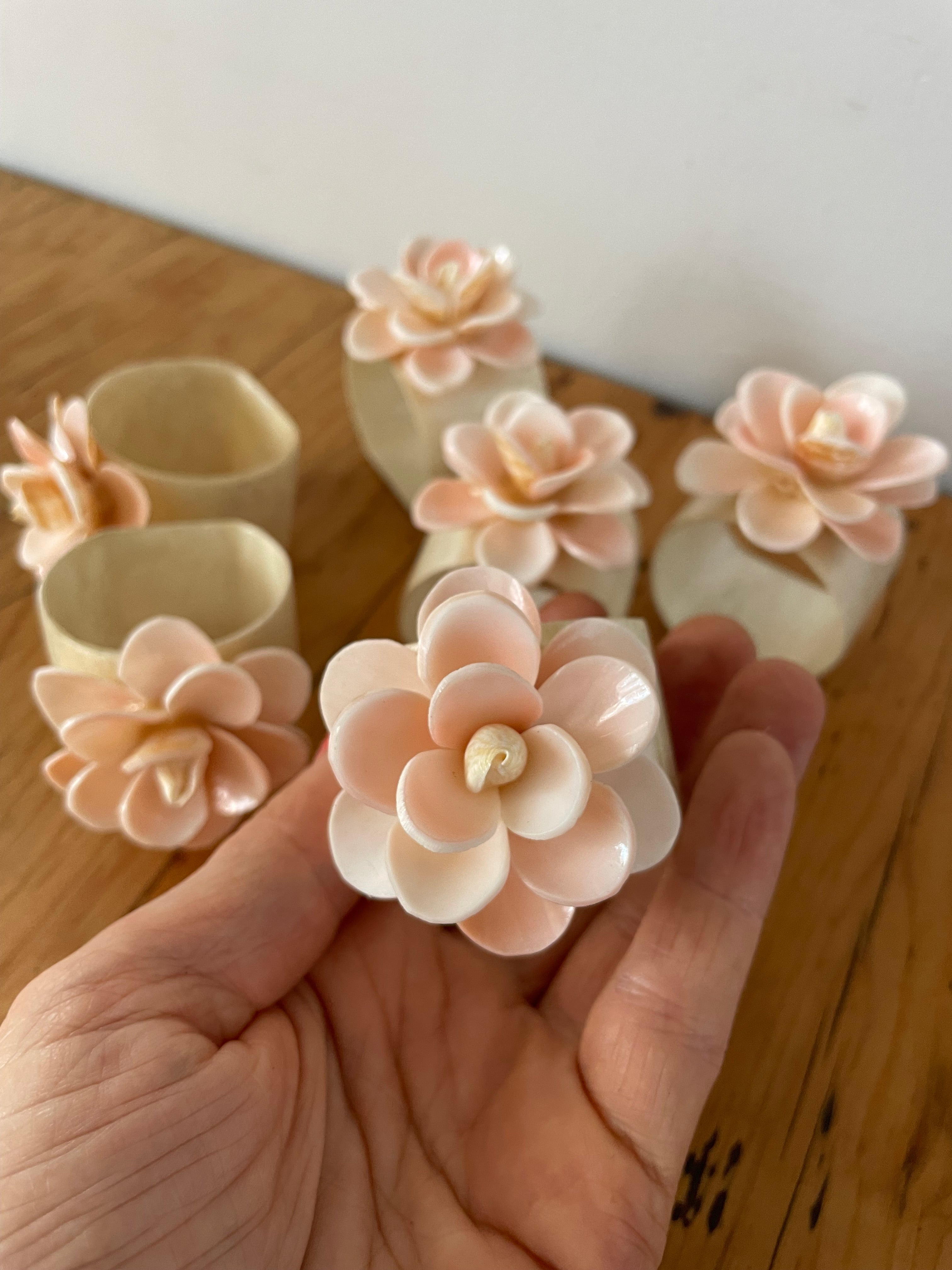 Vintage Capiz Napkin Holders