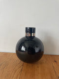 Black And Silver Pottery Vessel