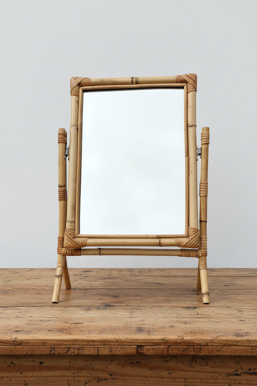 Vintage Cane Mirror