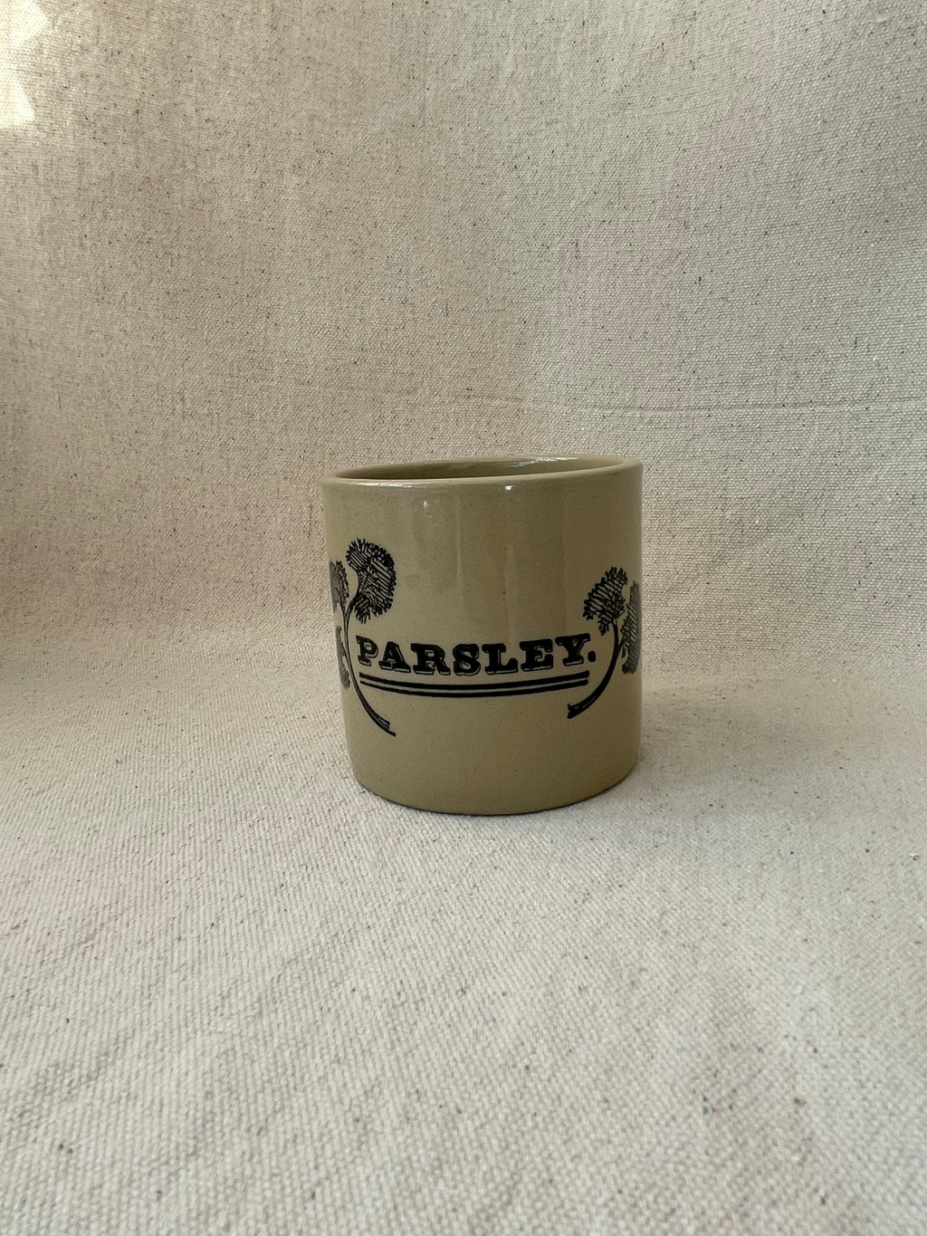 Stoneware Parsley Vessel