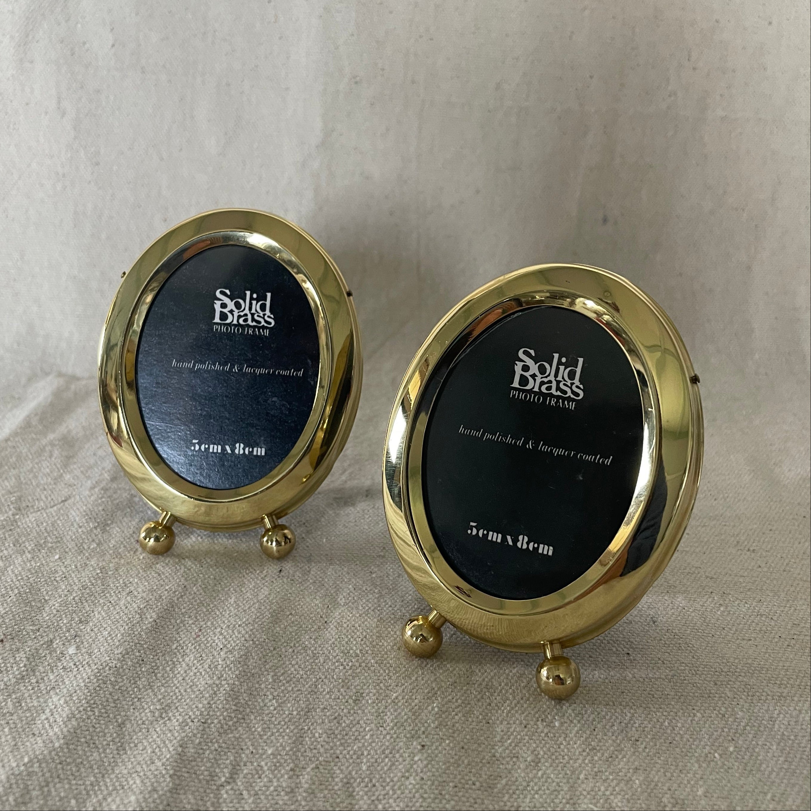 Brass Mini Oval Frame
