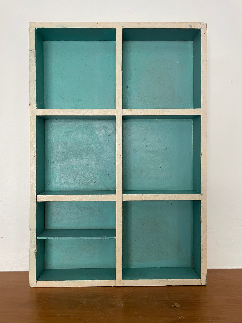 Vintage Rustic Teal Shadow Box
