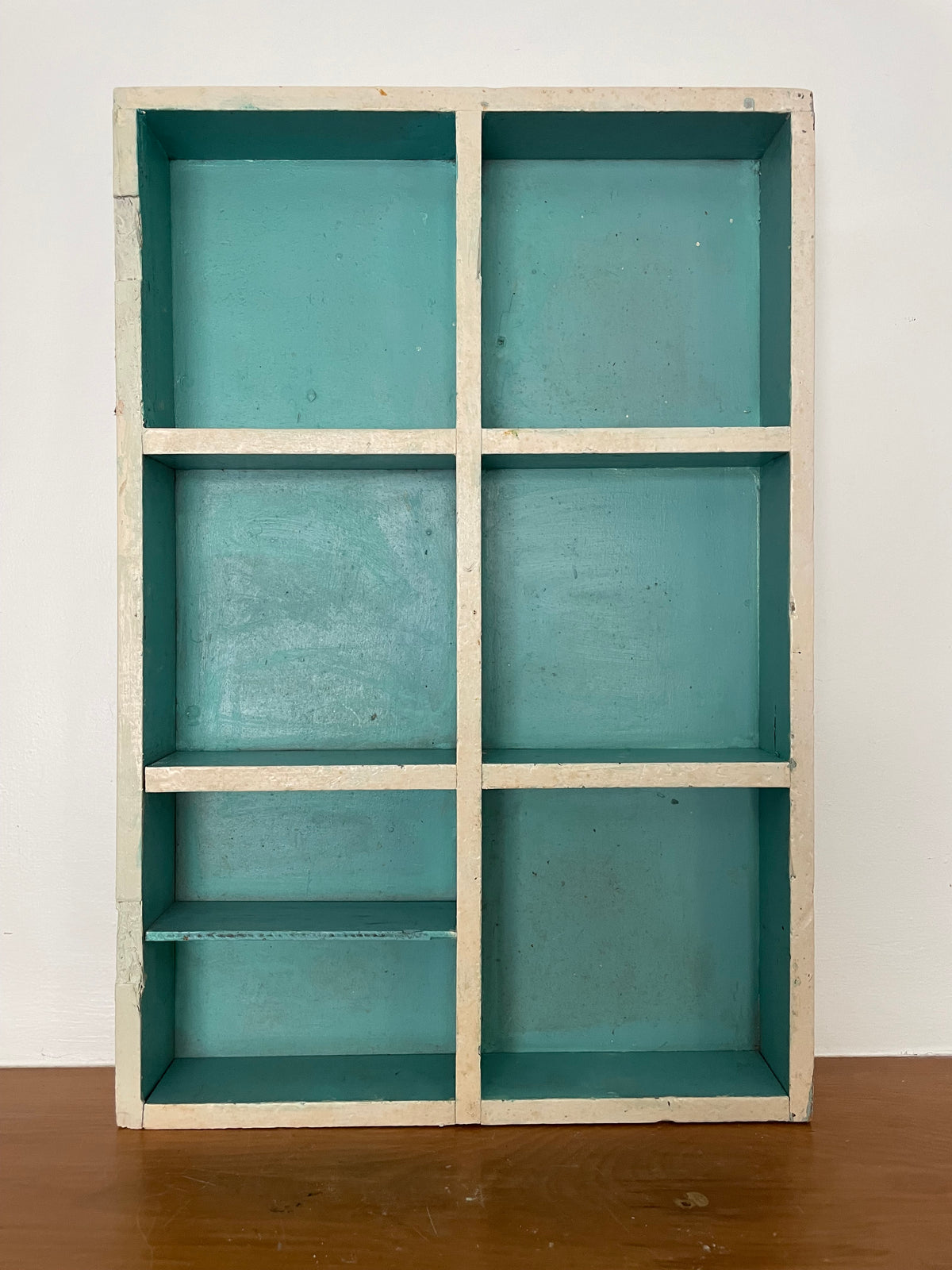 Vintage Rustic Teal Shadow Box