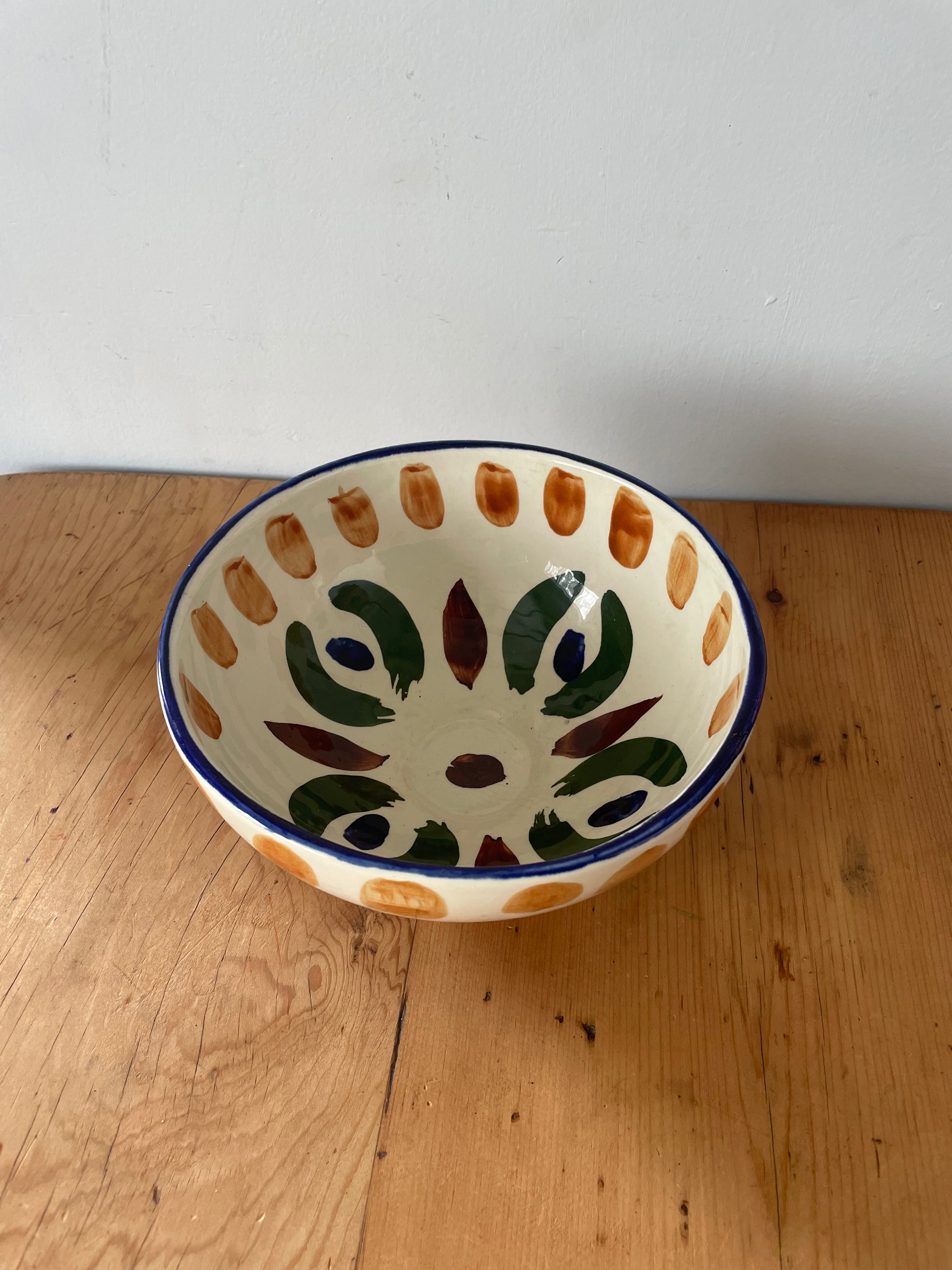 Handpainted Christin Harris Pottery Bowl
