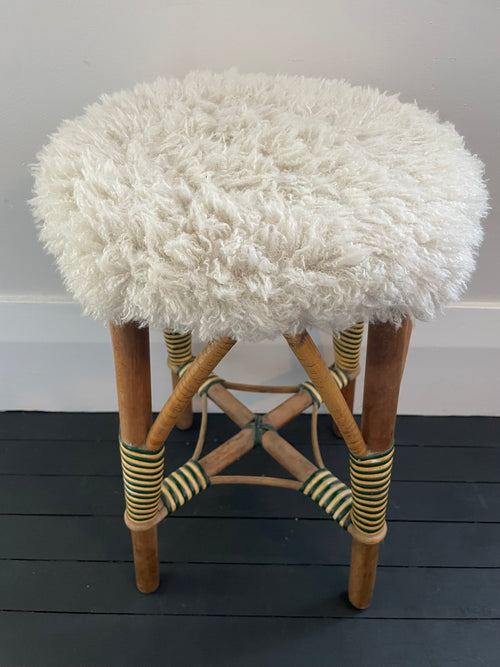 Antique Stripe Carnival Cane Stool