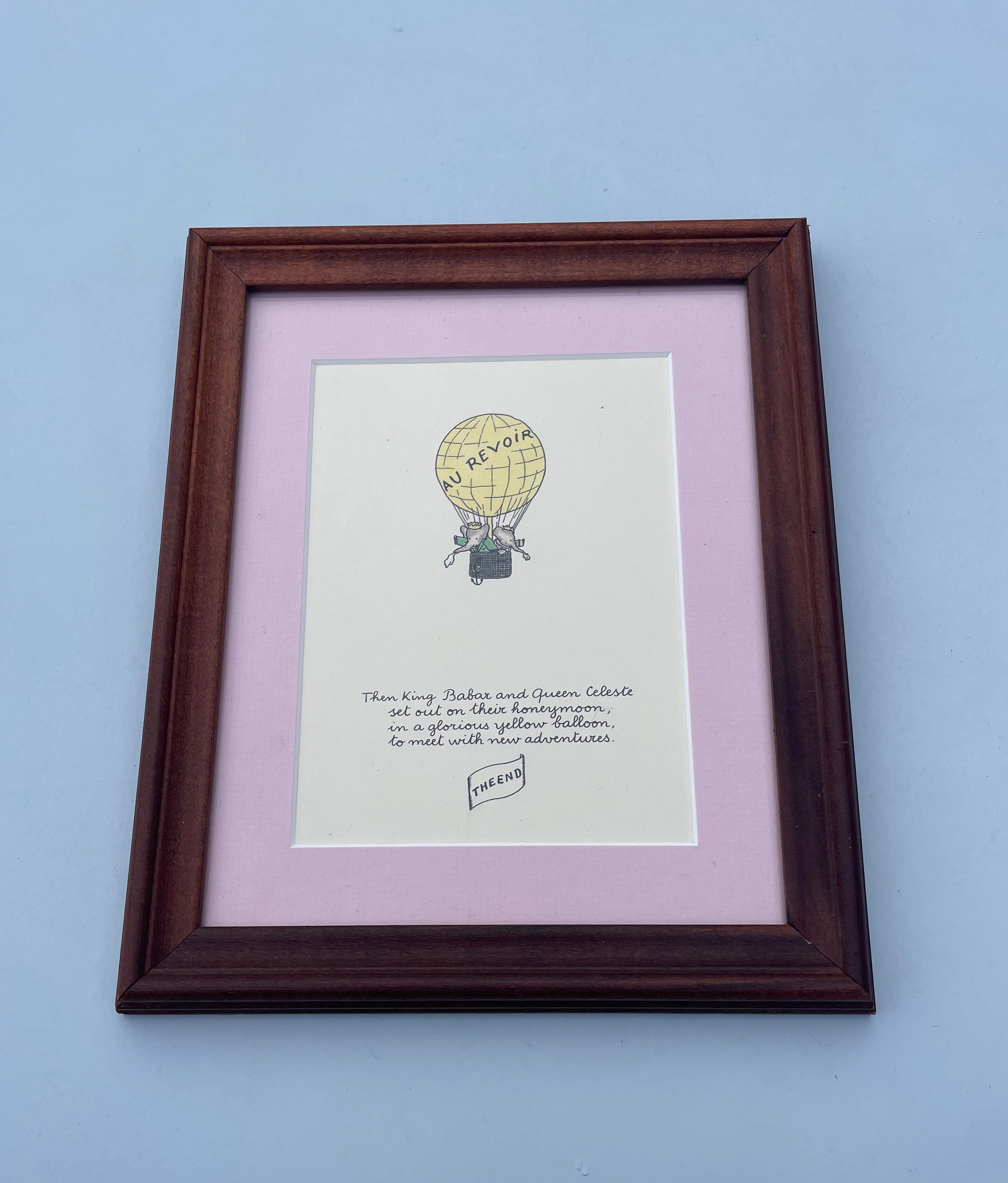 Babar & Celeste Hot Air Balloon Print