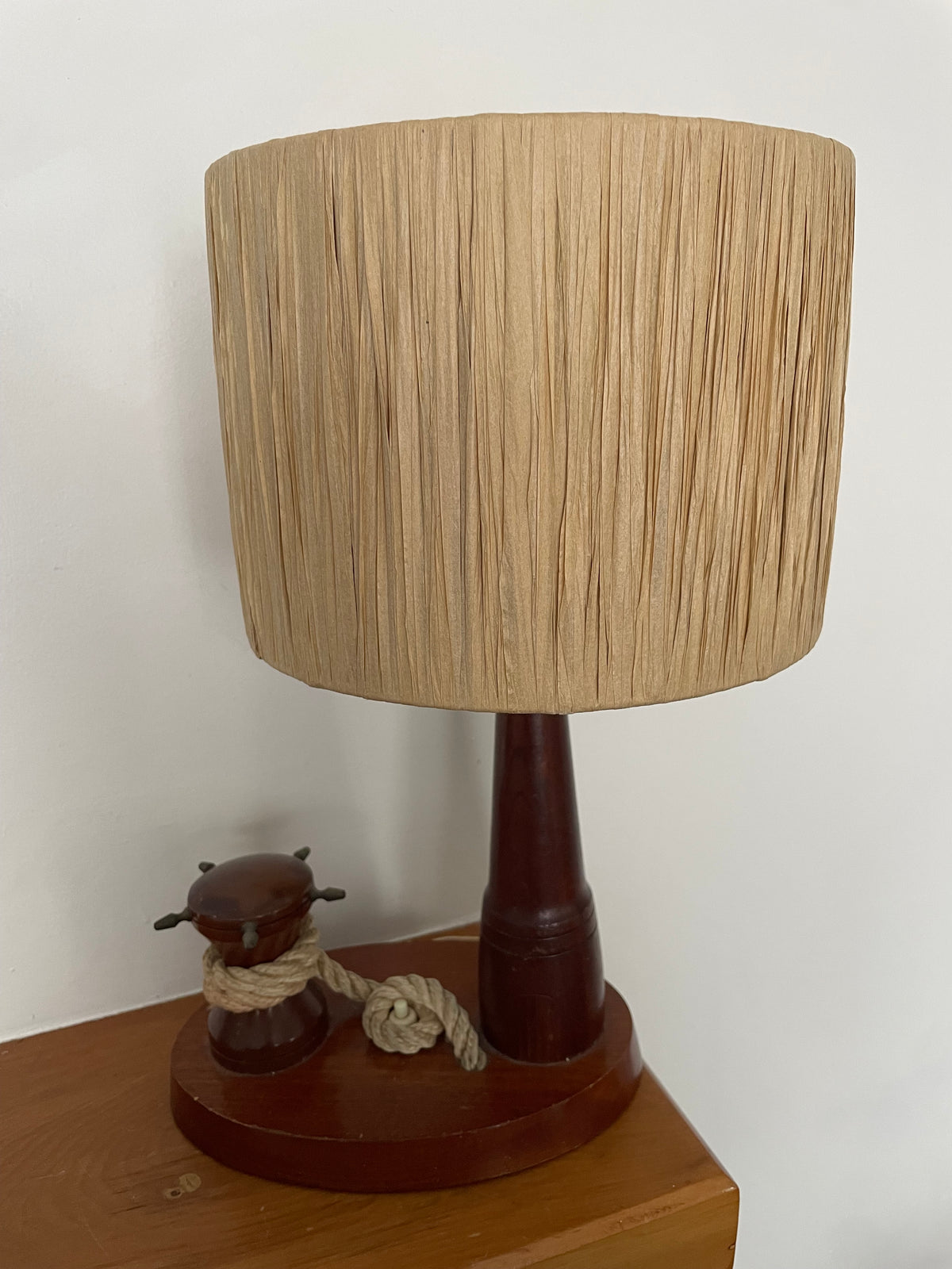 Vintage Maritime Lighthouse Rope Lamp