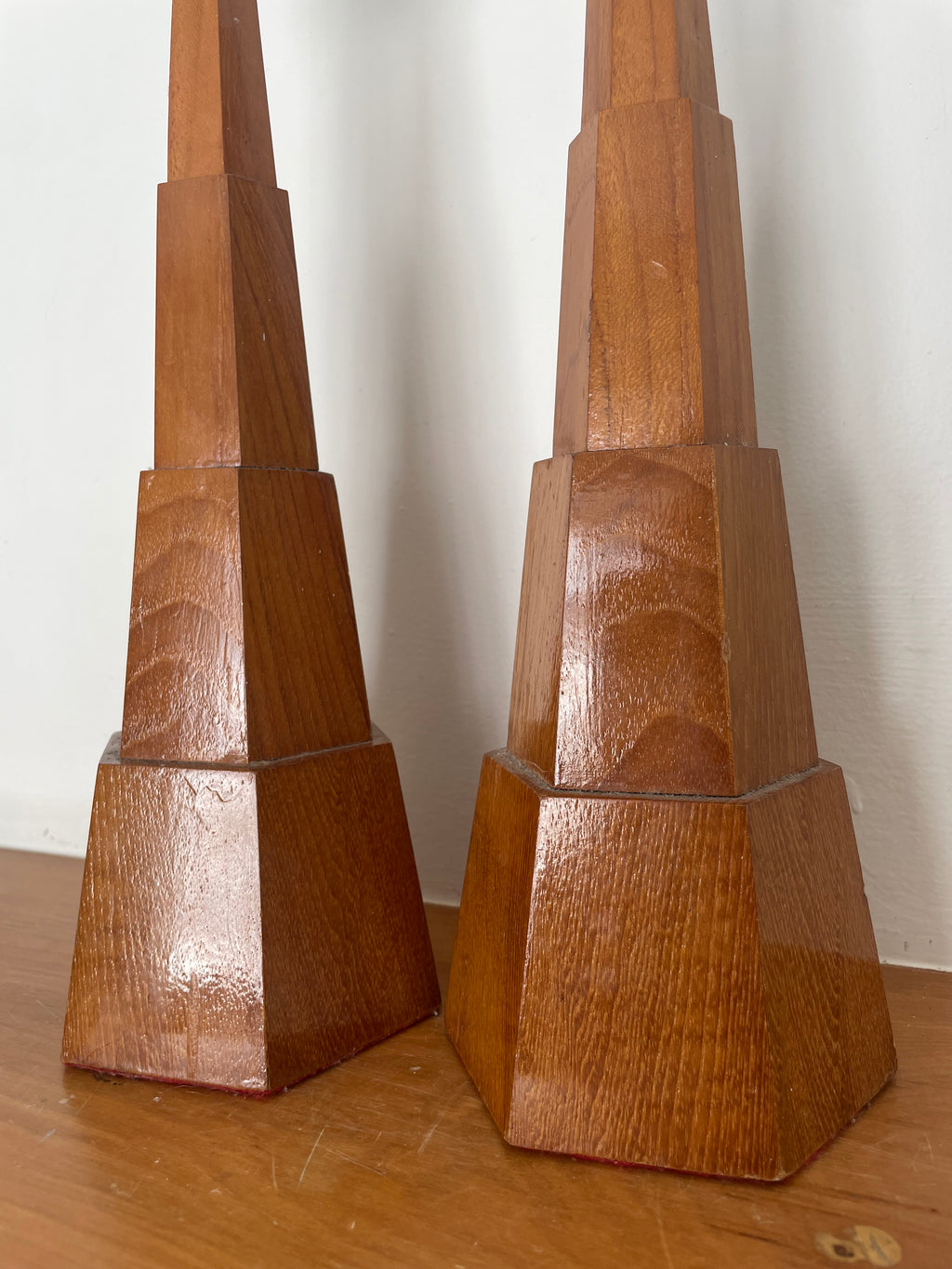 Vintage Tiered Wooden Candlestands