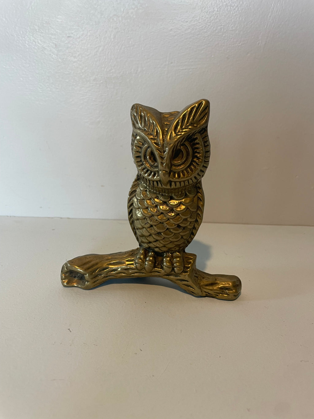 Brass Owl Figurine