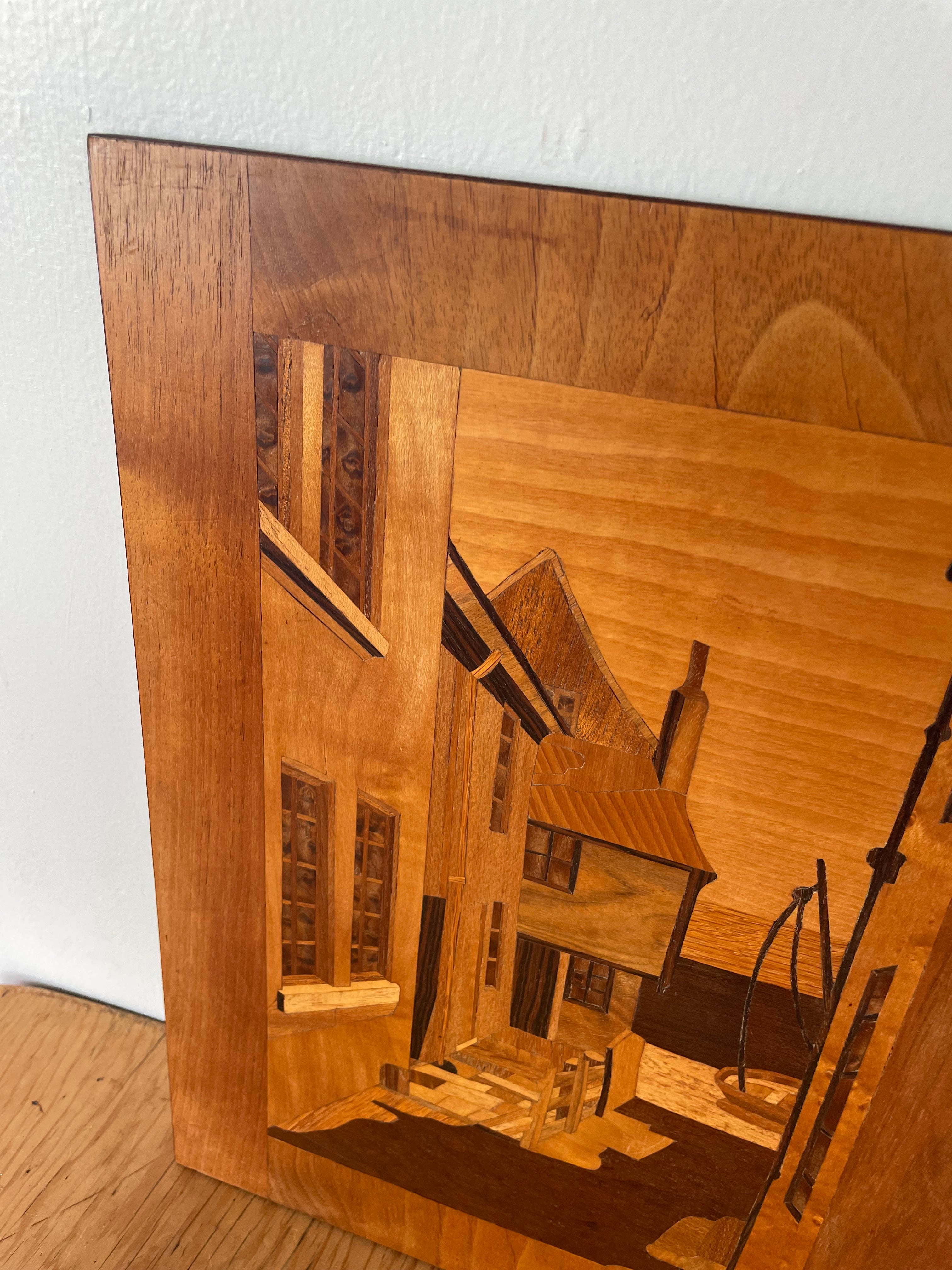 Vintage Marquetry Panel