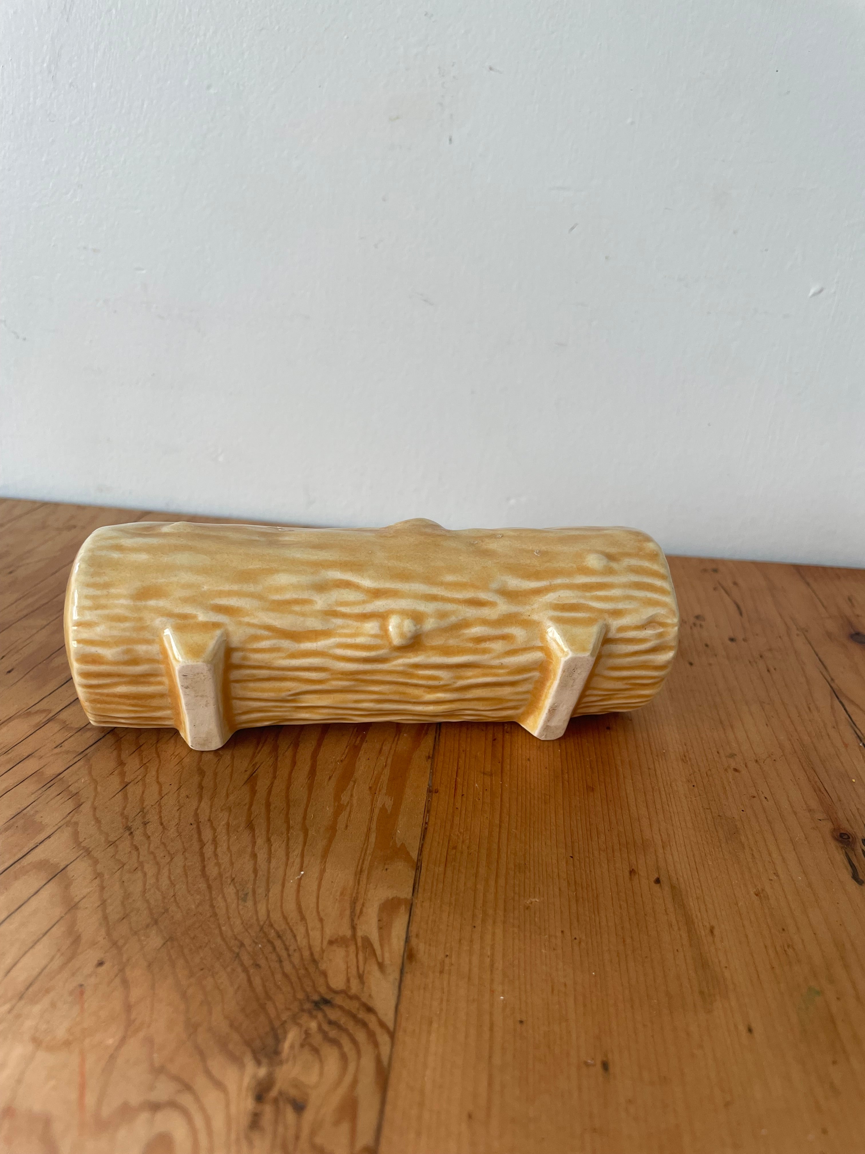 Vintage Log Posy Vase