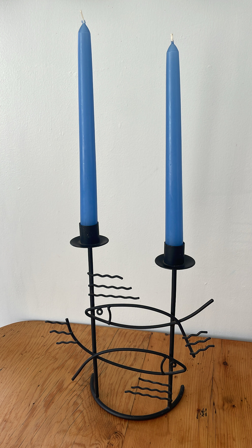 Wrought Iron Fish Candleholder