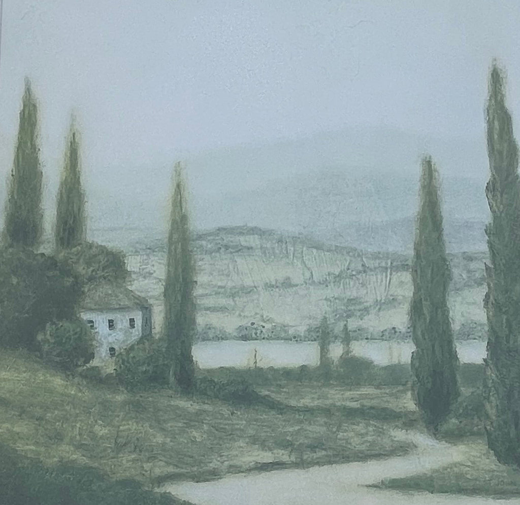 Landscape With Cypress Trees