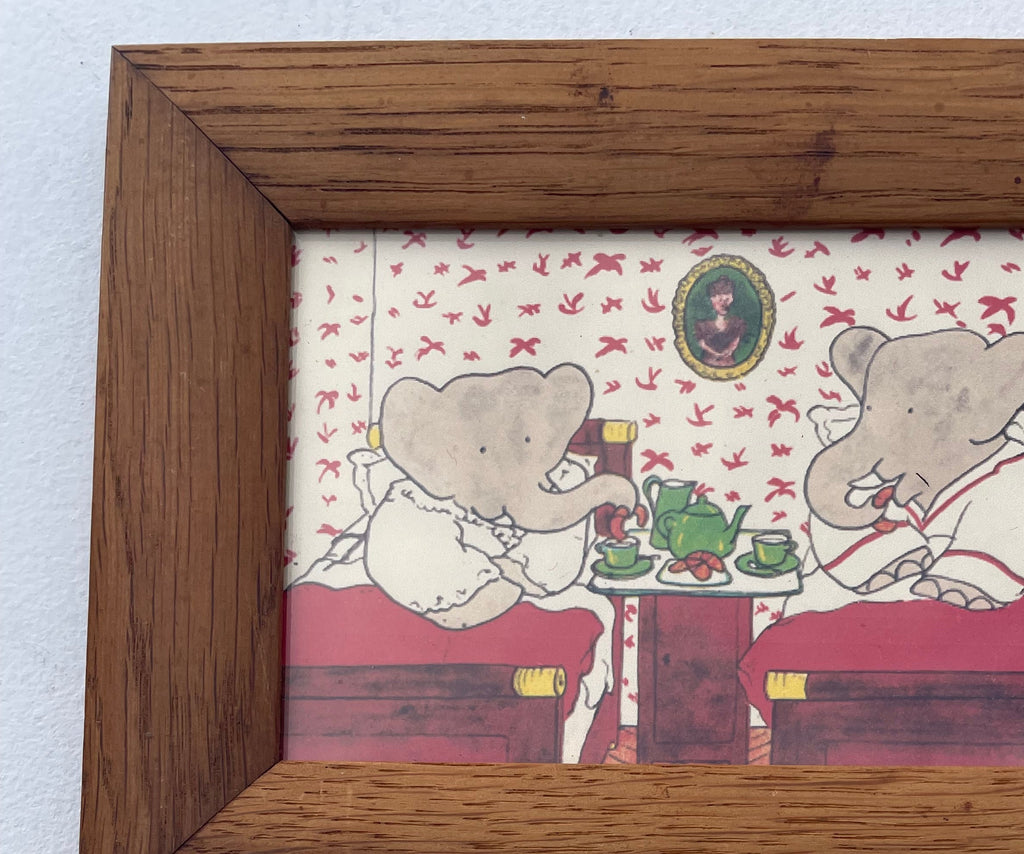Babar And Celeste In Bed Print