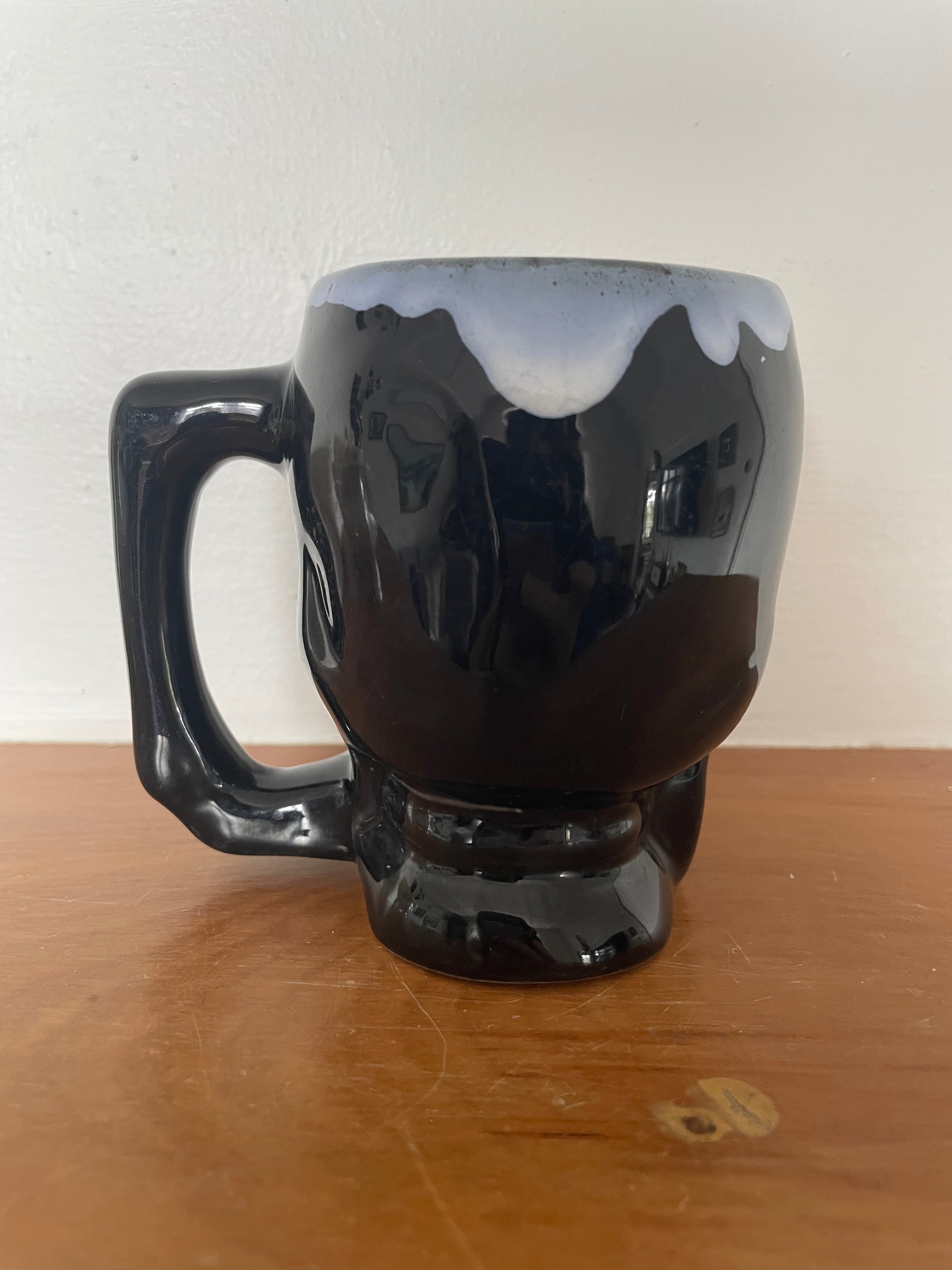 Pottery Skull Mug