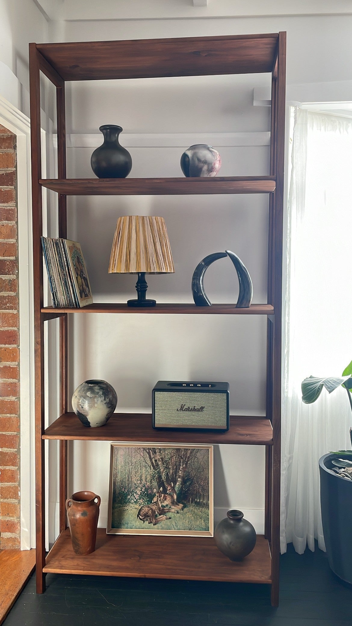 Vintage Walnut Lundia Shelf