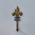 Fleur-De-Lis Brass Hook