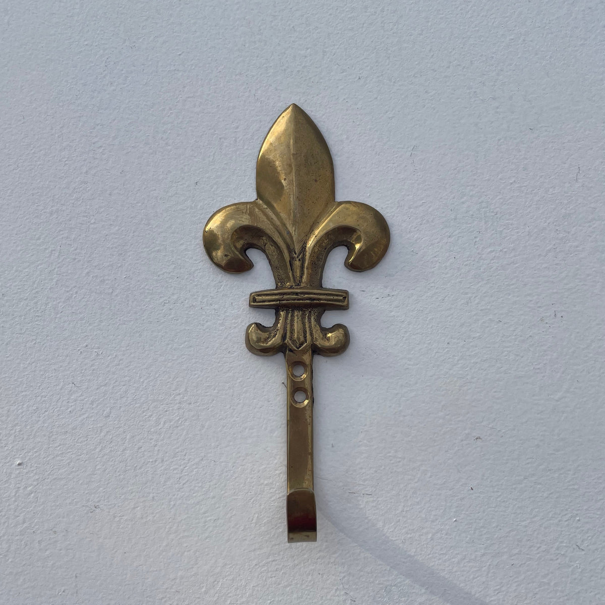 Fleur-De-Lis Brass Hook