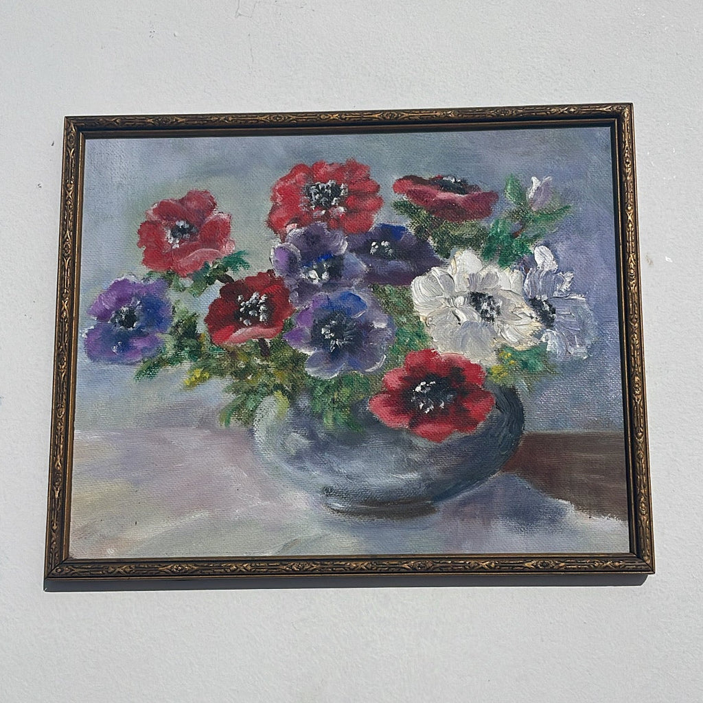 Vintage Floral Still Life Painting