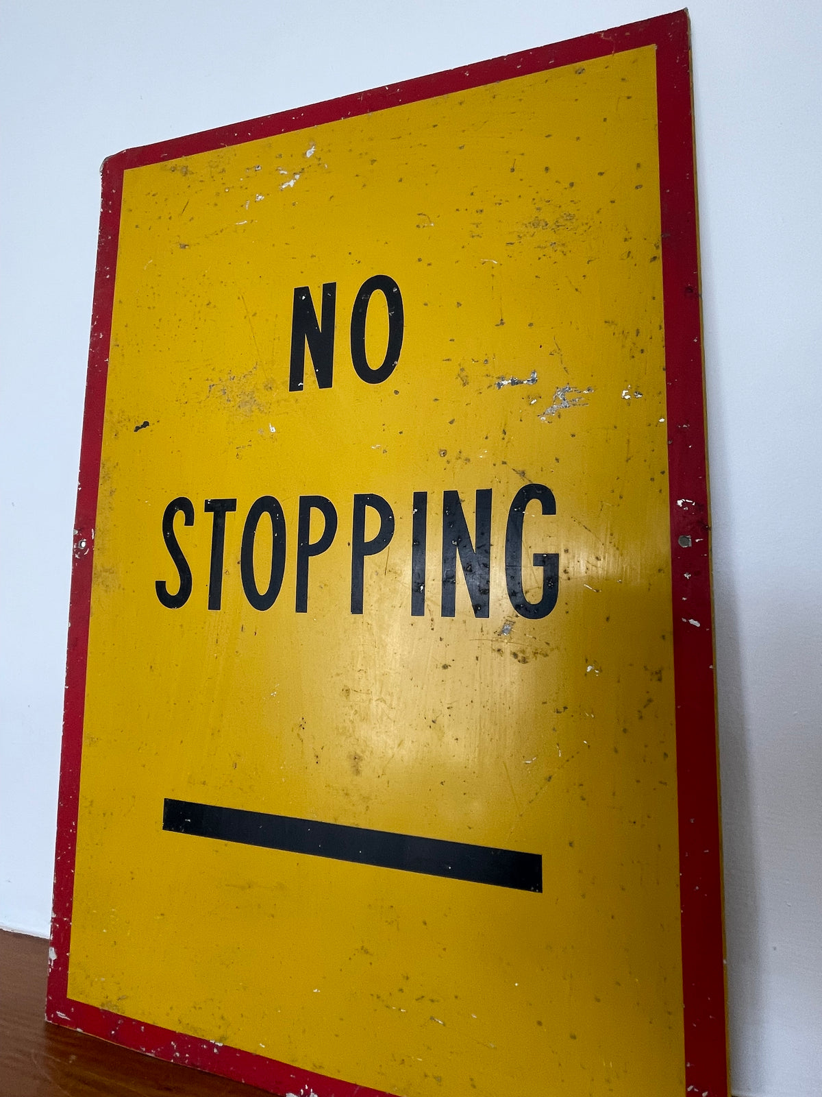 Metal No Stopping Sign