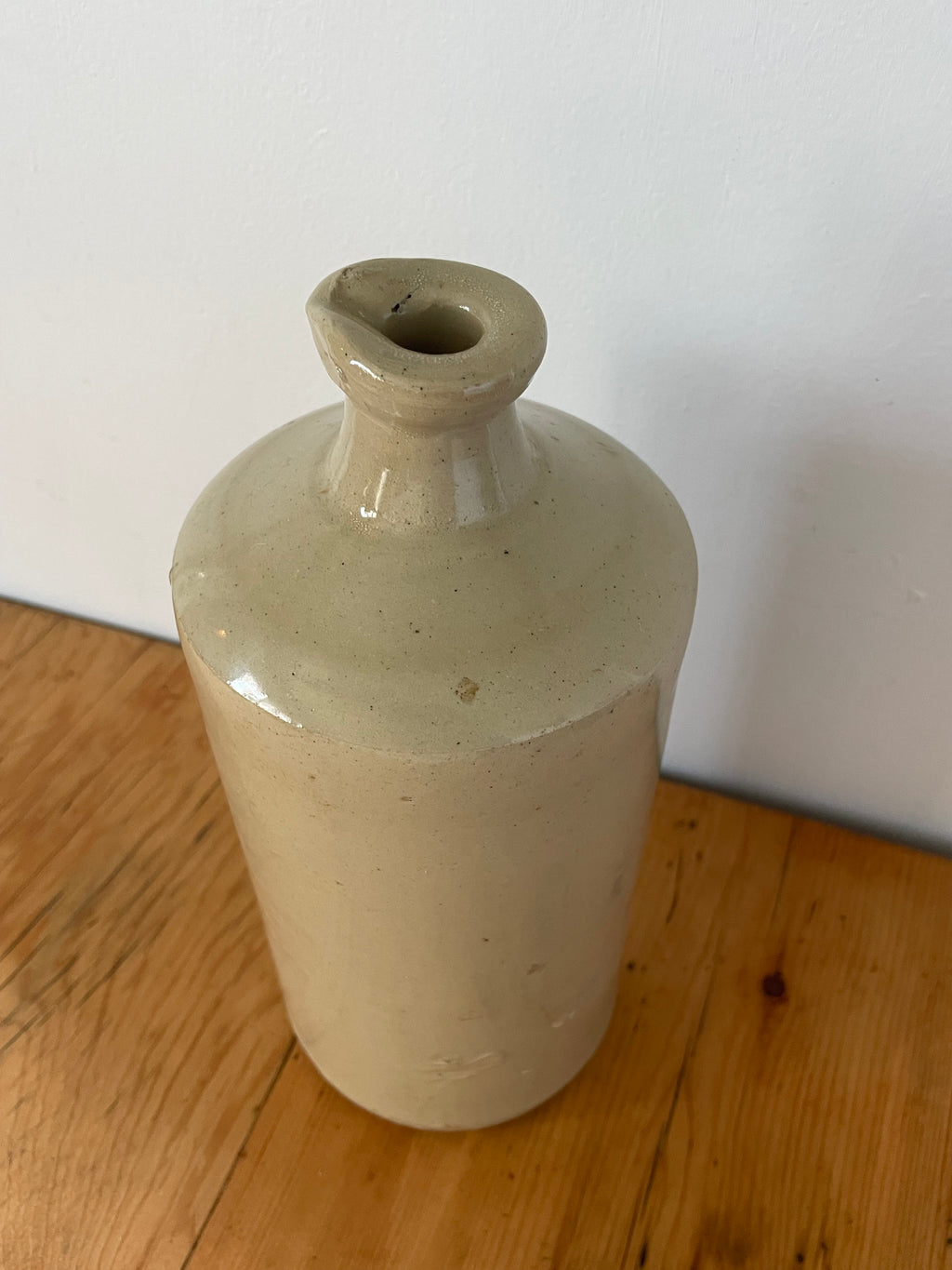 Antique Stoneware Lipped Bottle