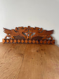 Carved Folk Art Dragon Key Hooks