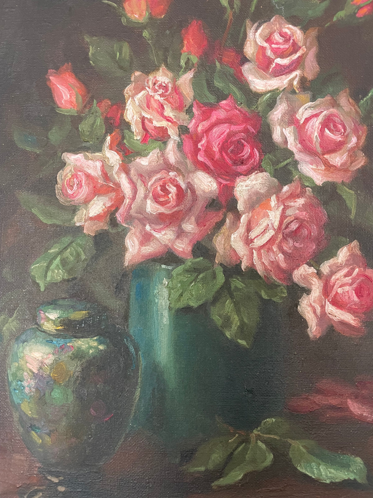 Antique Floral Still Life Painting