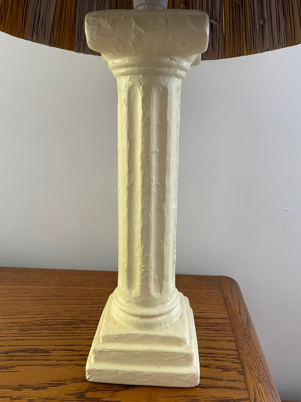 Stripe Raffia Lamp