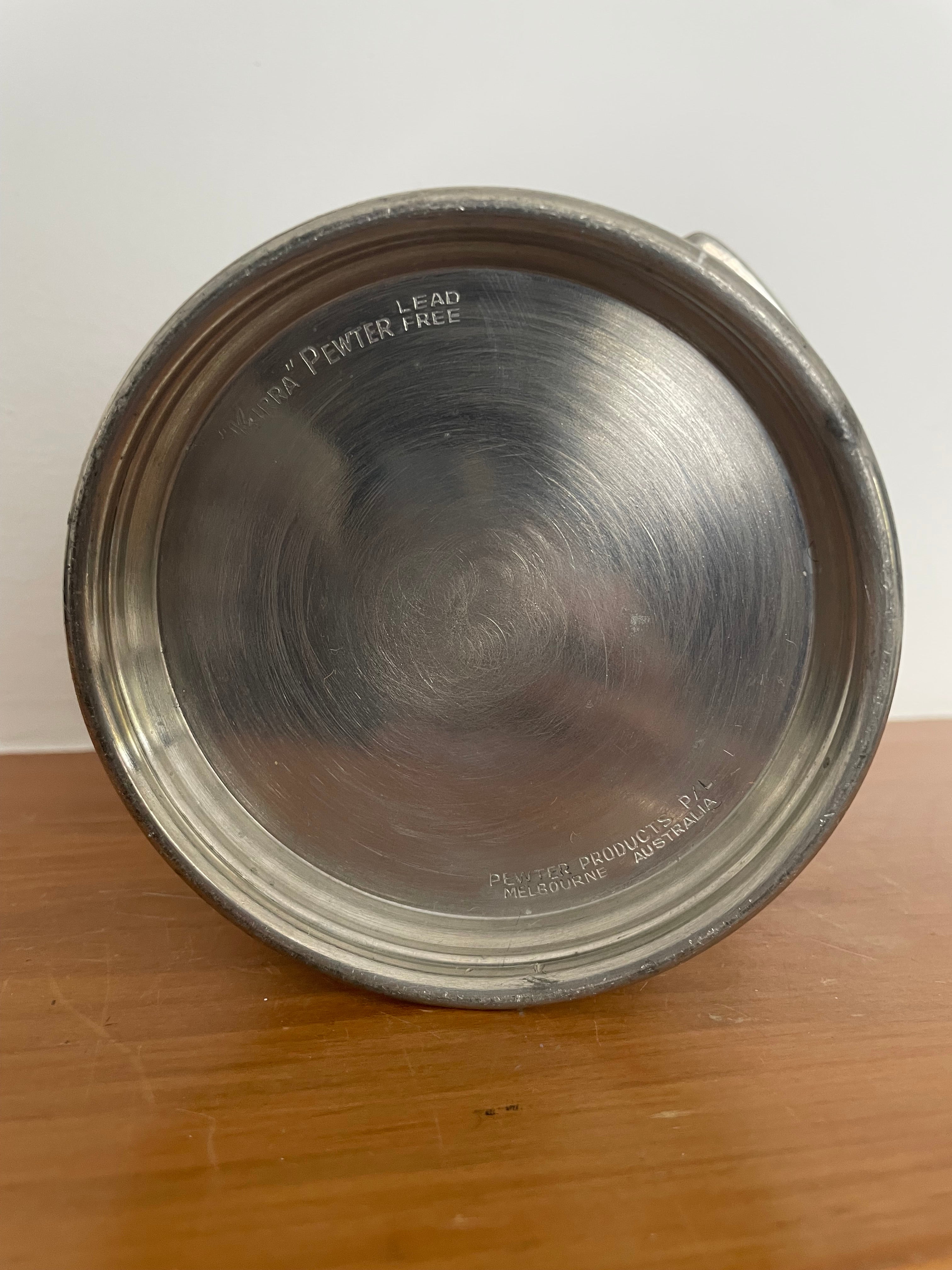 Mid Century Pewter Ice Bucket