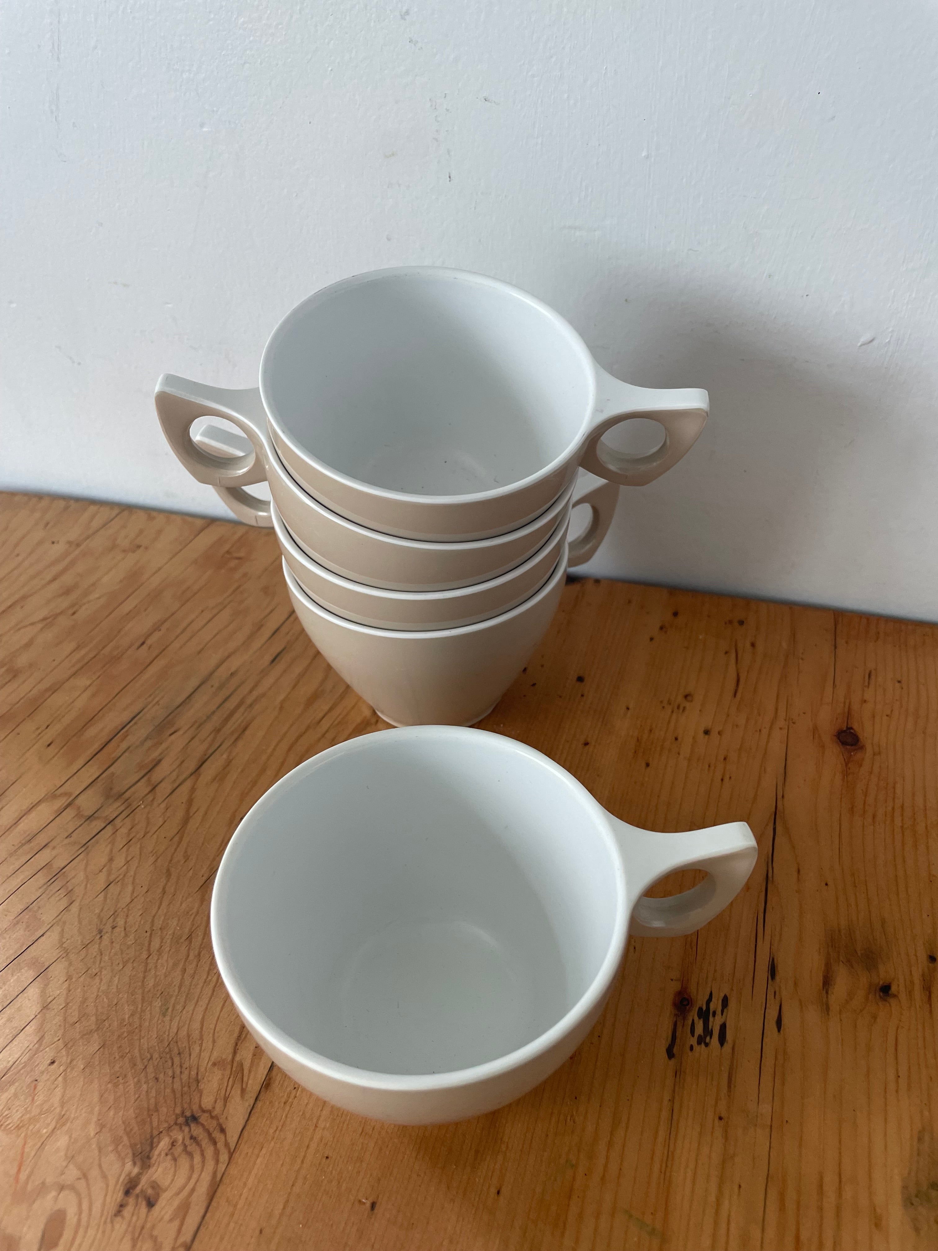 Mid Century Duraware Falcon Cup Set