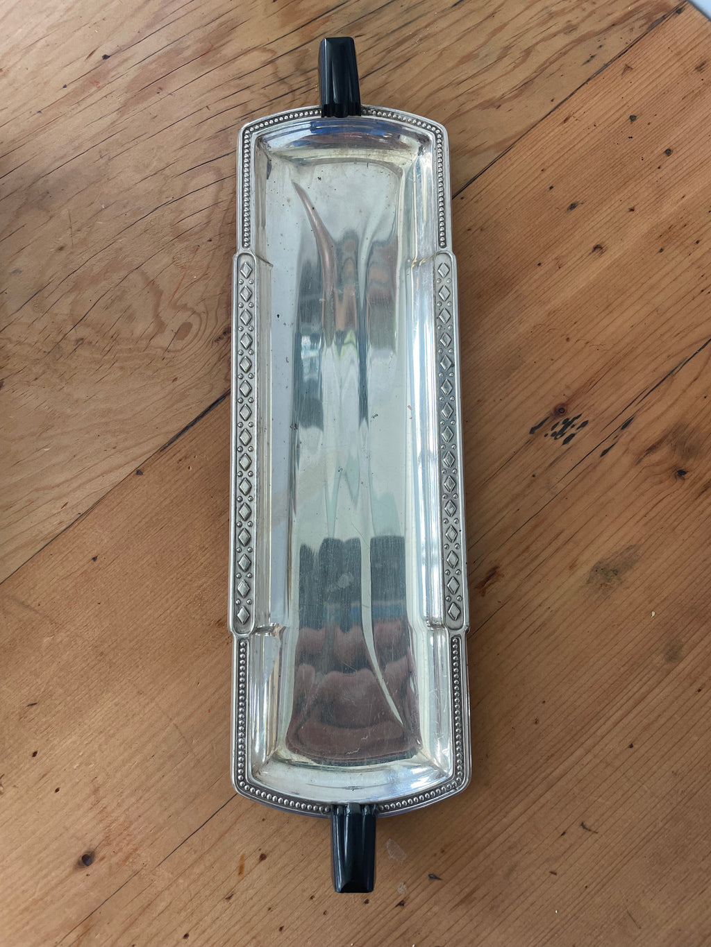 Silver Plated Art Deco Tray