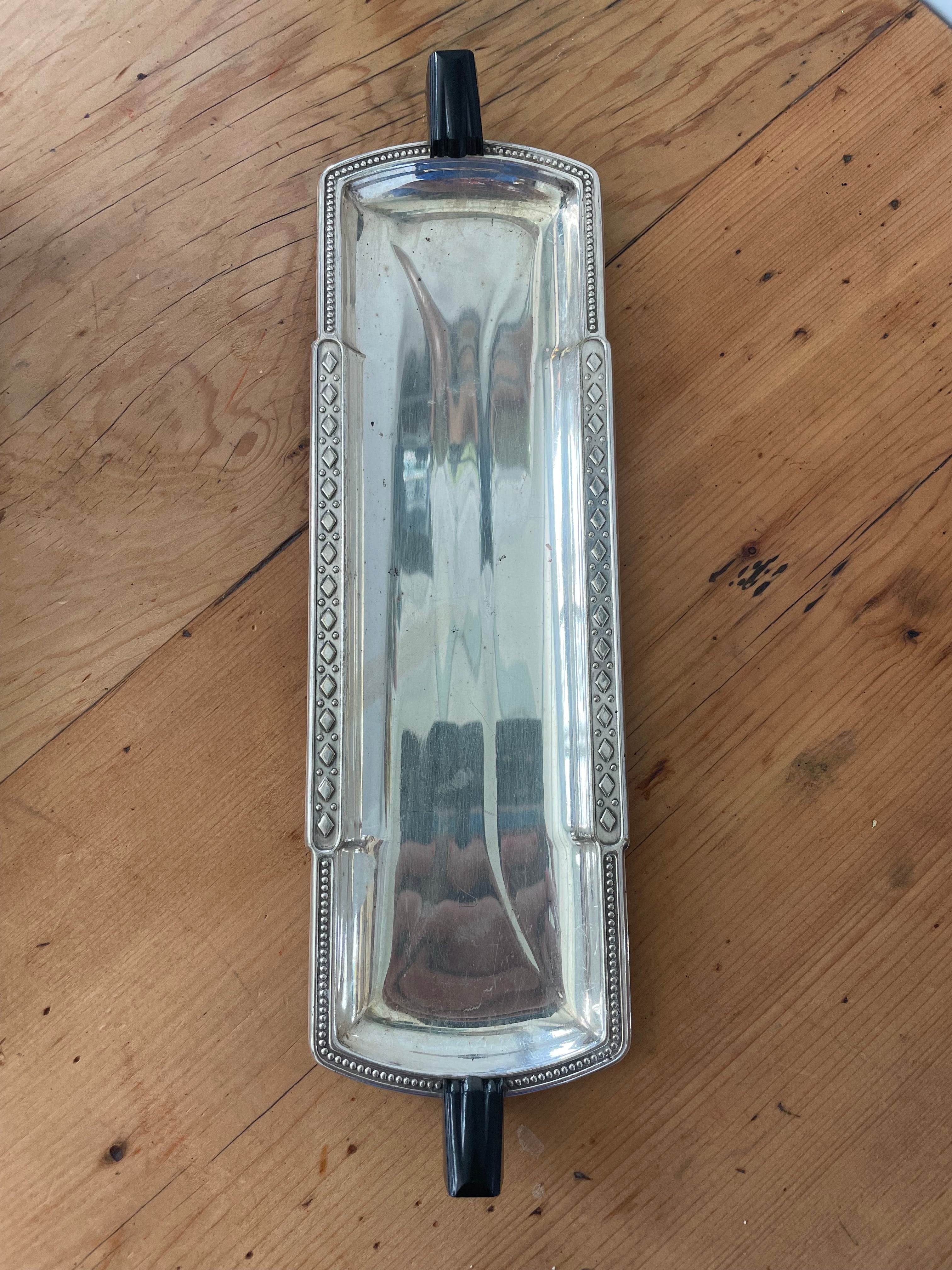 Silver Plated Art Deco Tray
