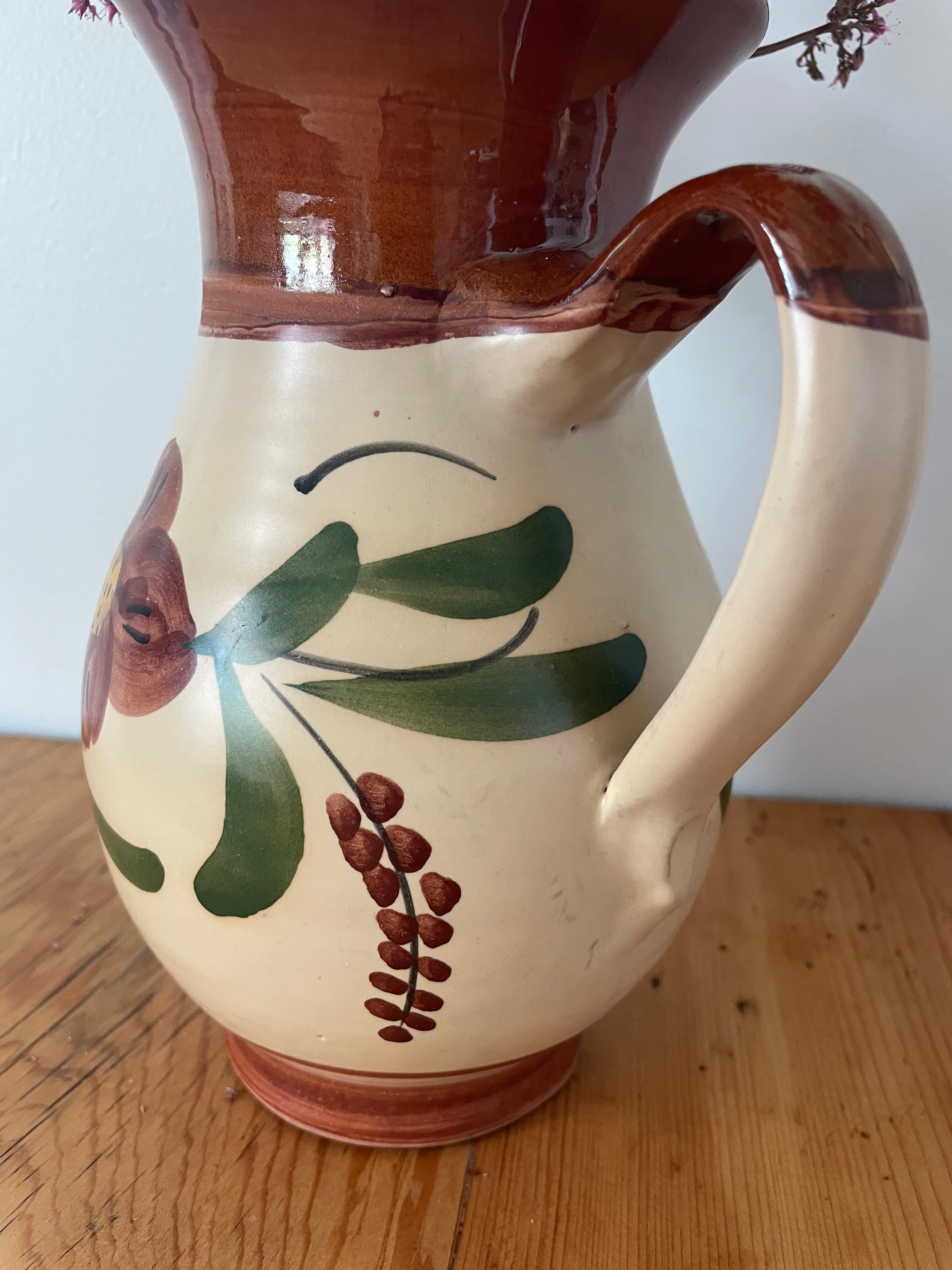 Handpainted Pottery Jug