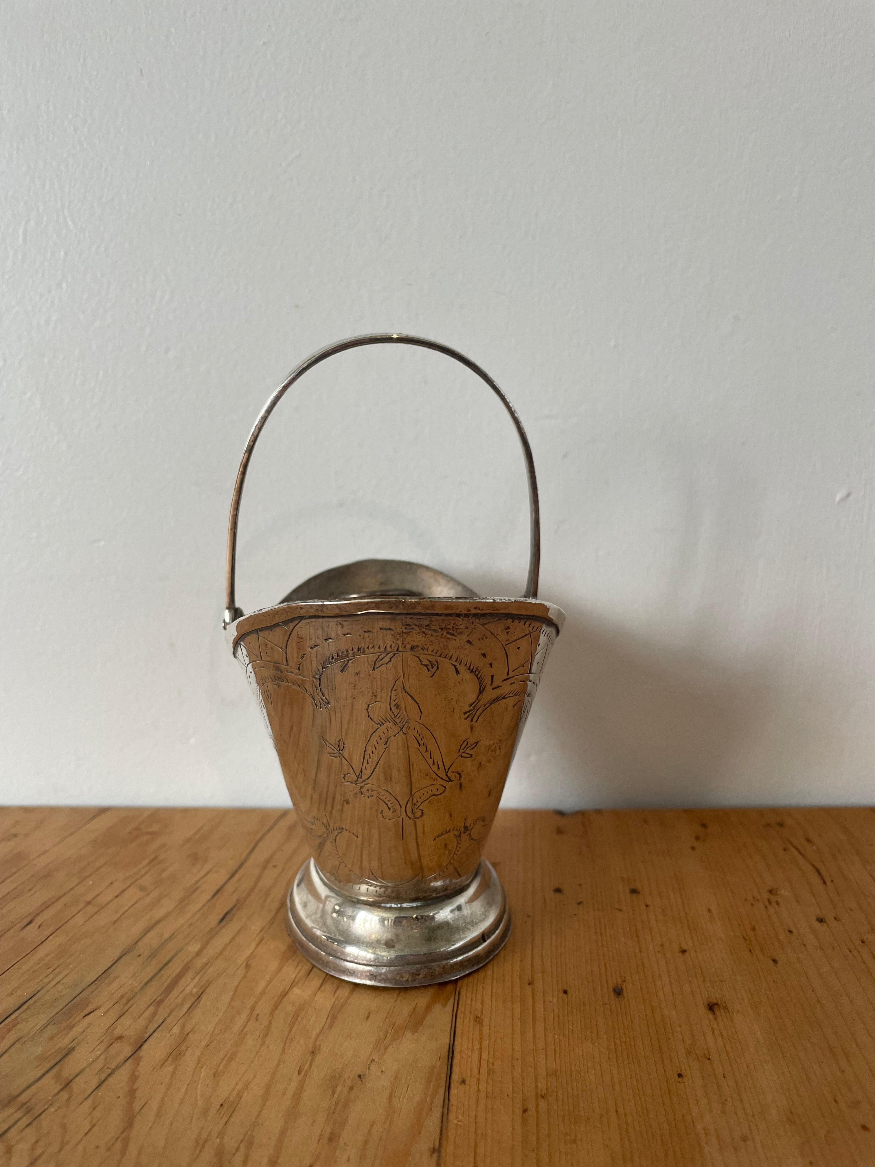 Silver Plated Coal Scuttle