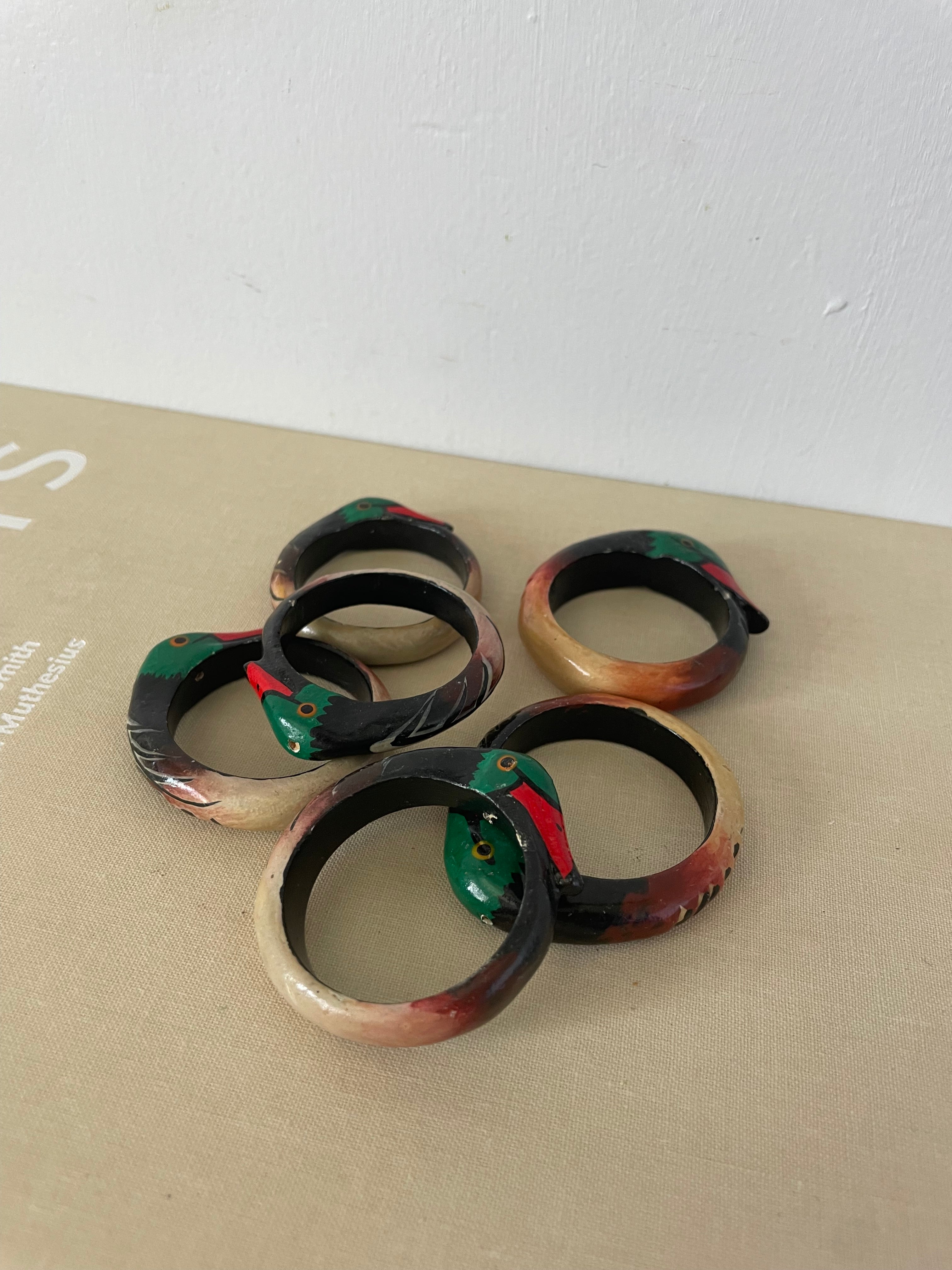 Folk Art Duck Serviette Holders