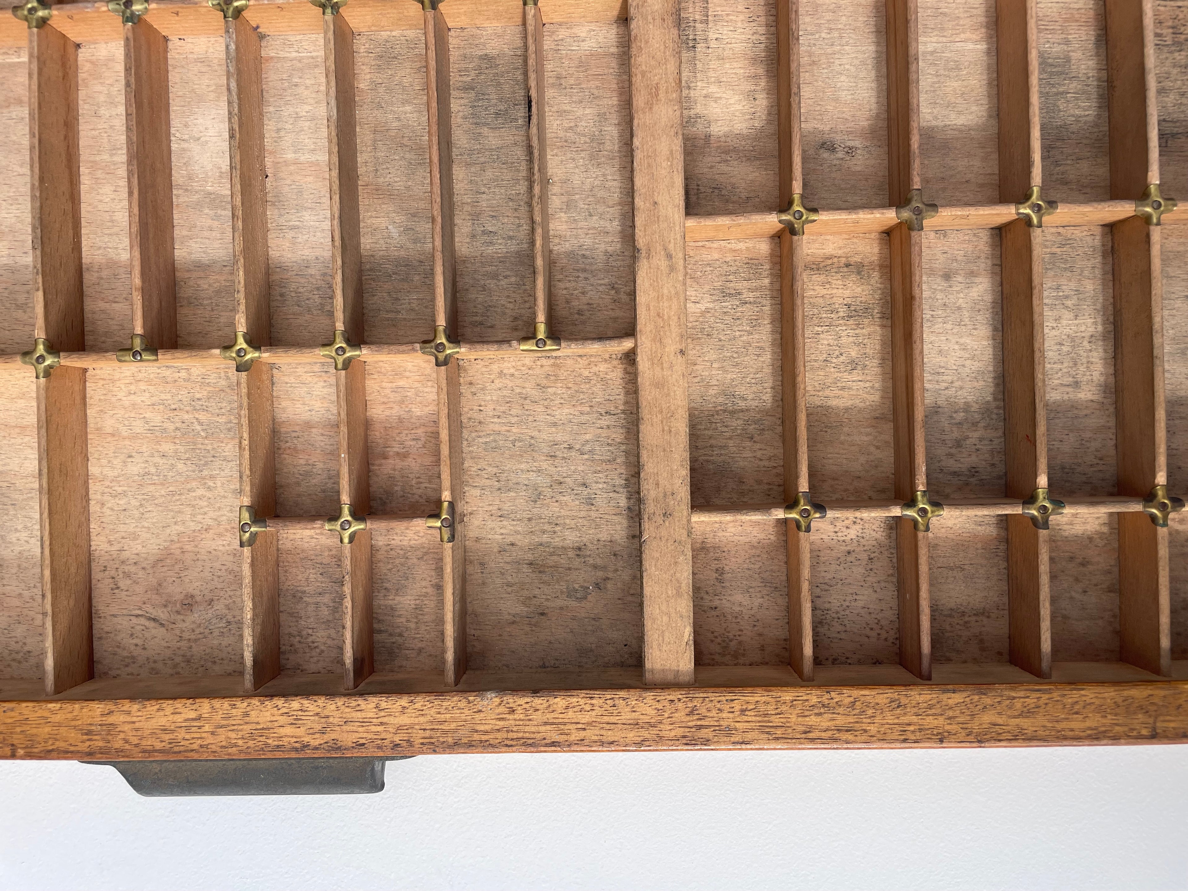 Vintage Oak Printers Tray