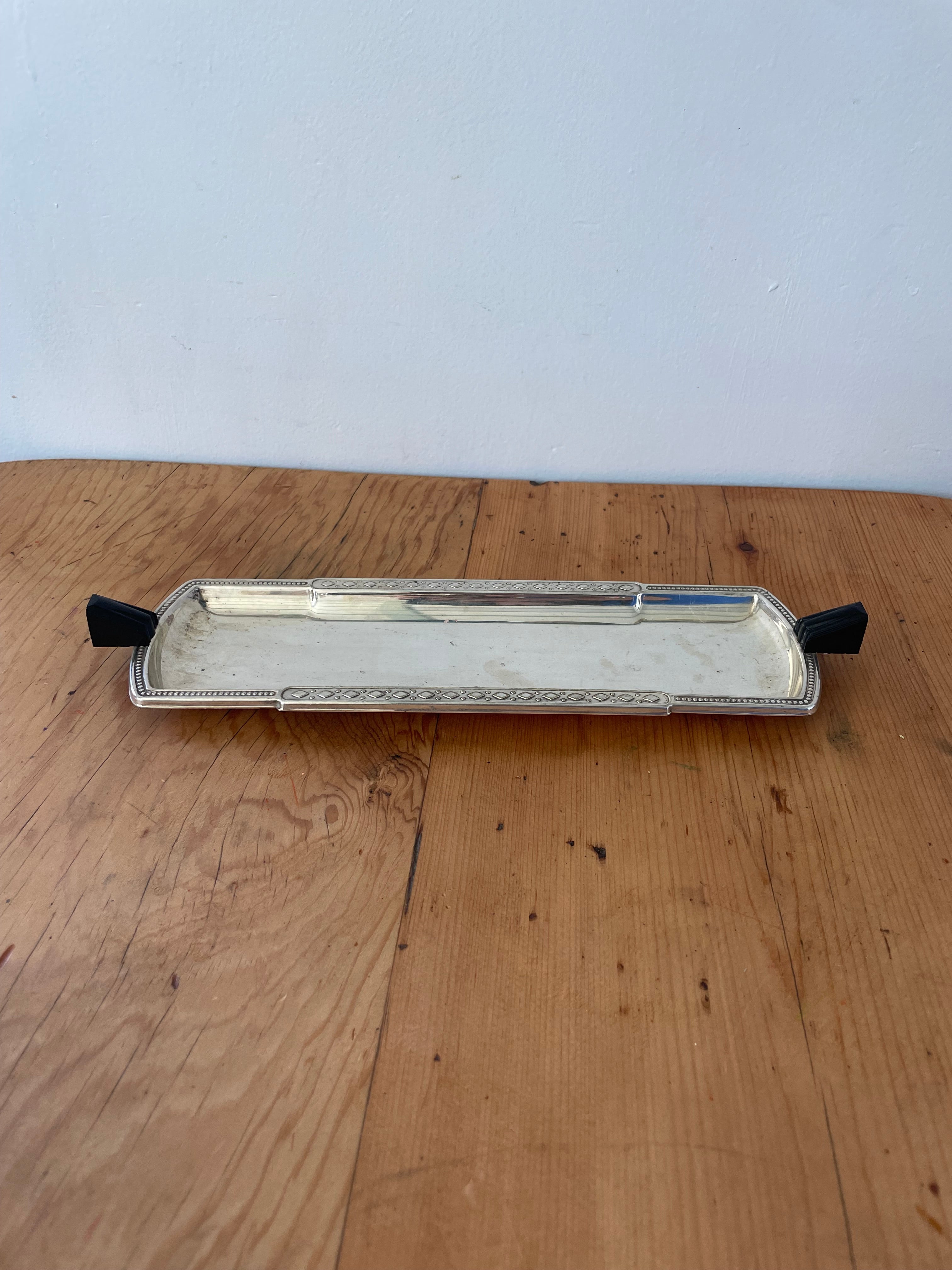 Silver Plated Art Deco Tray