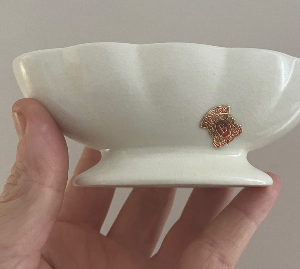 White Art Deco Beswick Vessel